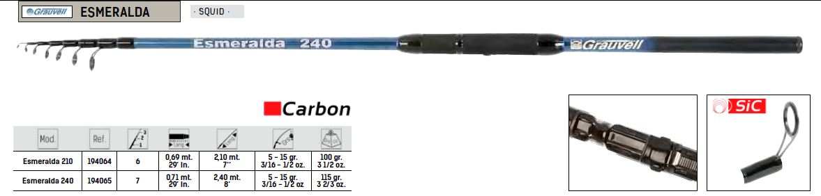 CAÑA GRAUVELL ESMERALDA 210 5-15gr