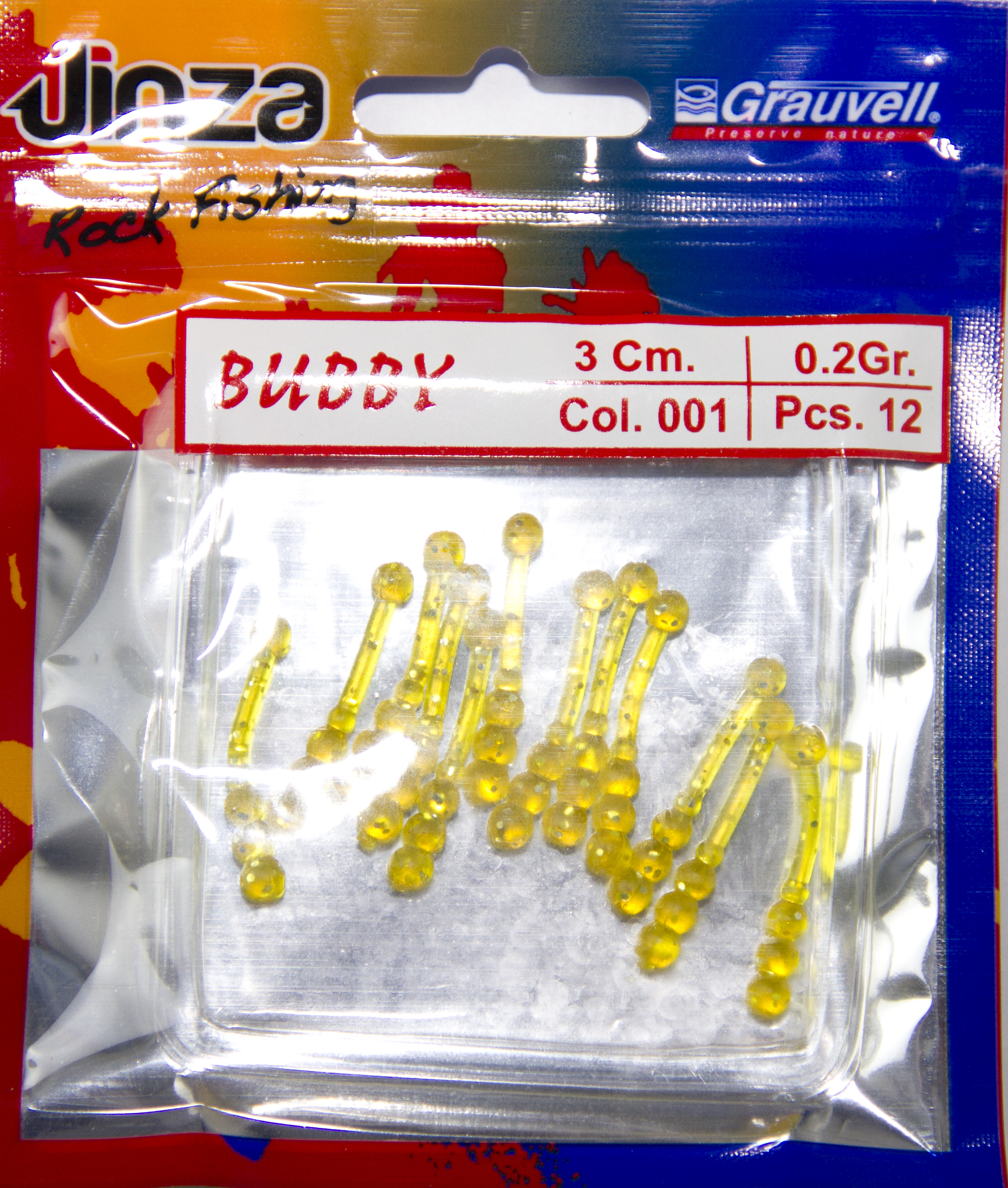 JINZA ROCK FISHING BUBBY 3CM 001 12PCS
