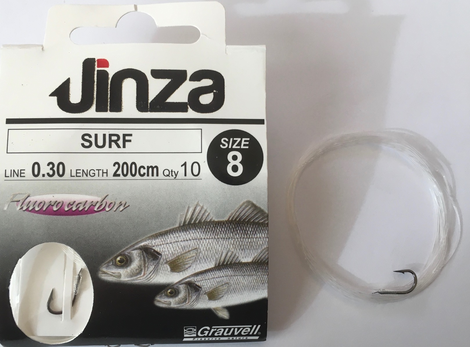 CARTERA JINZA FLUOROCARBON SURF N.8 0,30