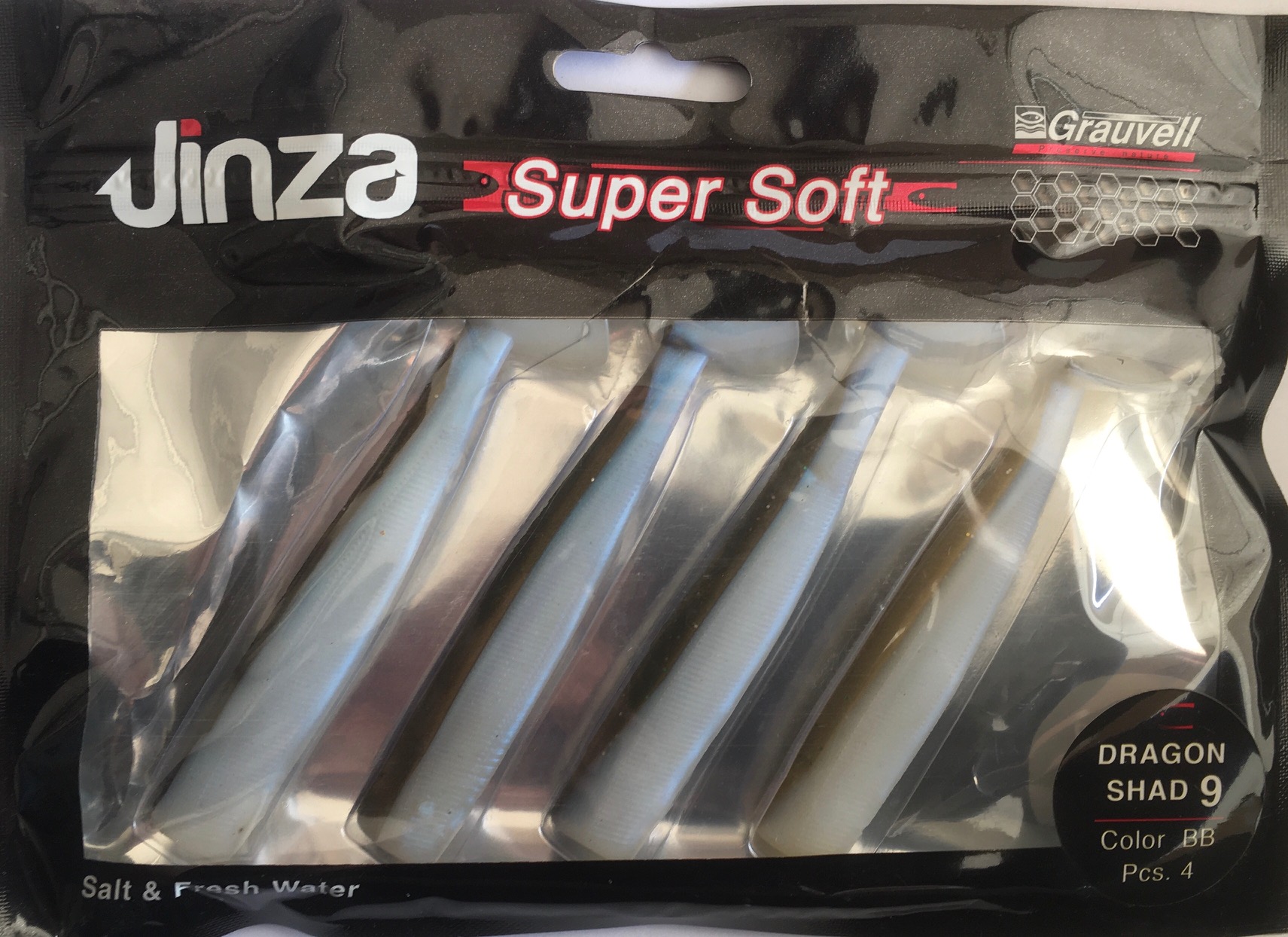 JINZA DRAGON SHAD 9 BB 4PCS