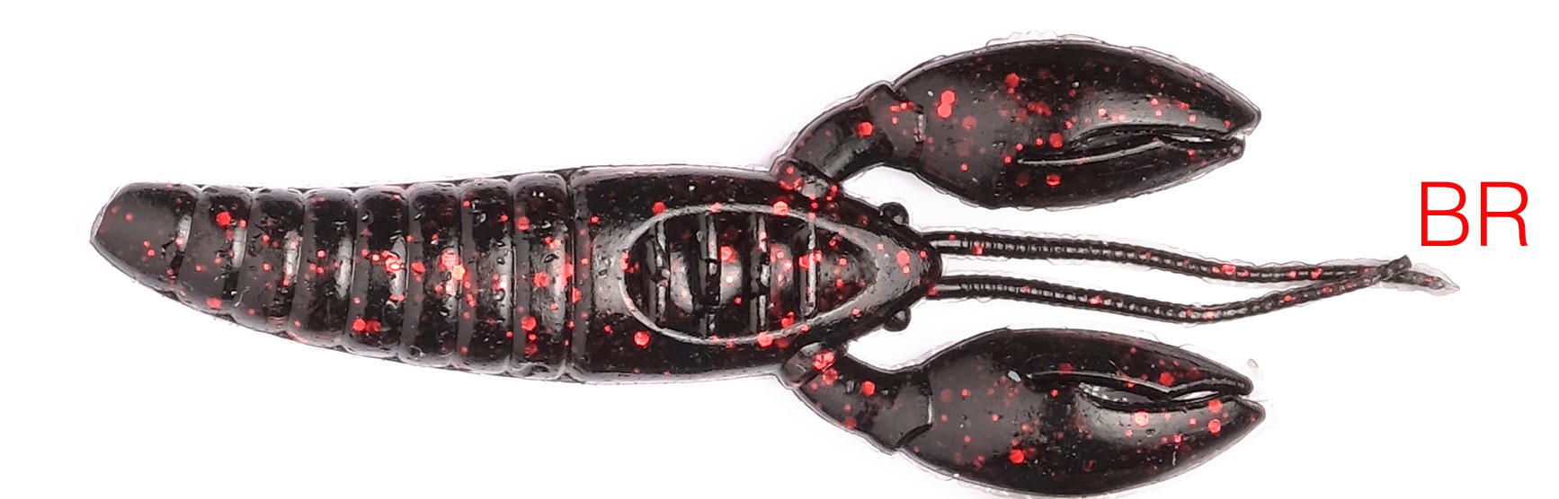 VINILO JINZA HAWK ORELLANA CRAW 9 BR (4 unidades) Black Red