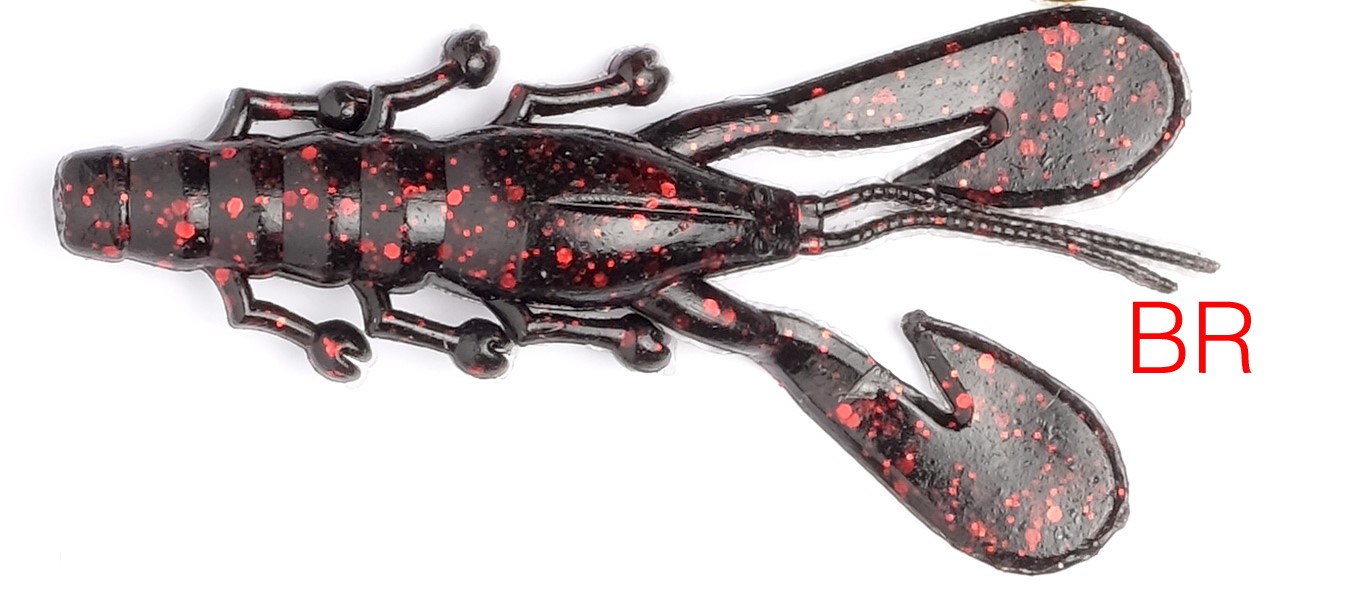 VINILO JINZA HAWK ALQUEVA CRAW 8 BR (7 unidades) Black Red