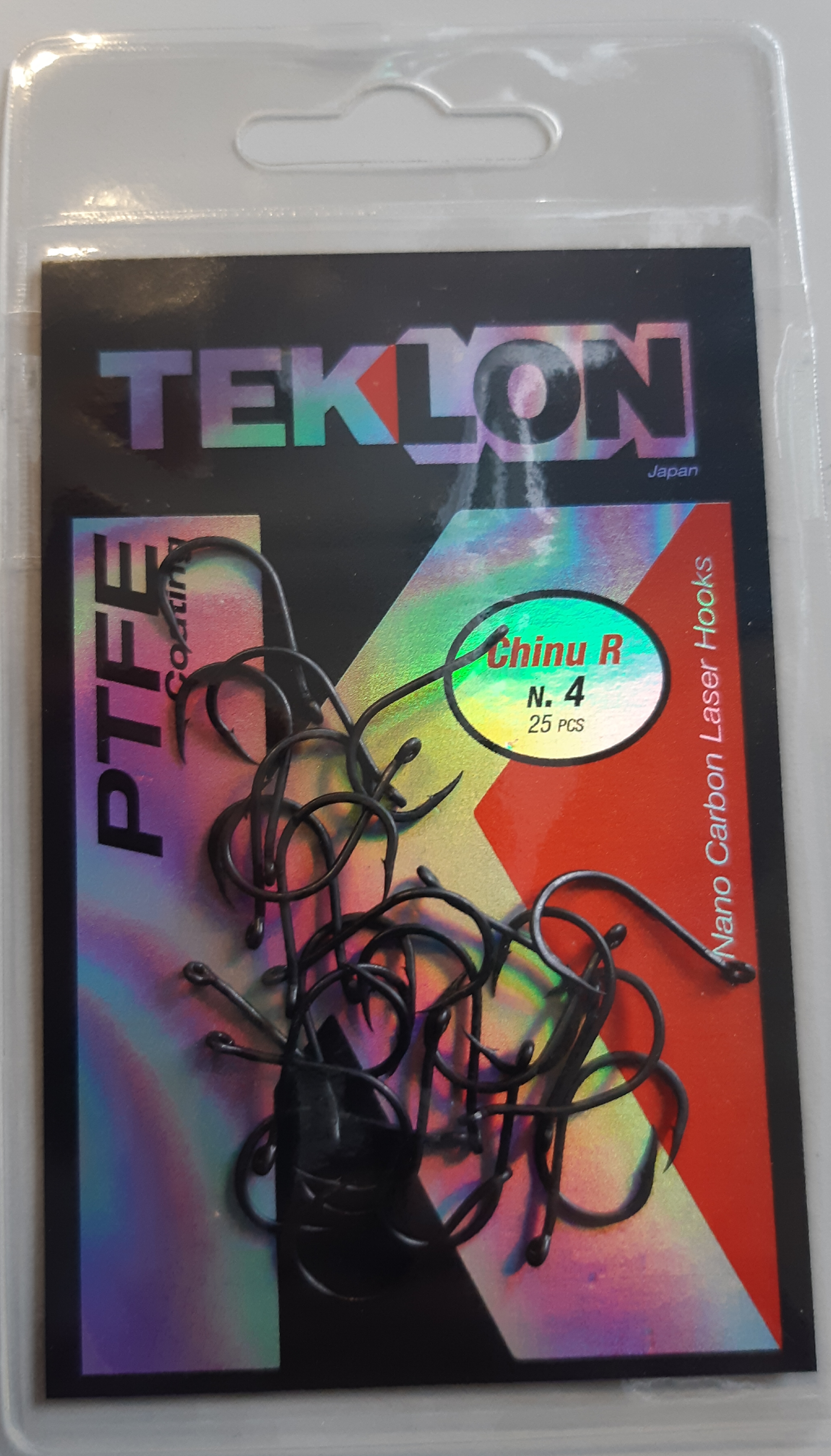 ANZUELO TEKLON PTFE CHINU R 4 (25 unidades)