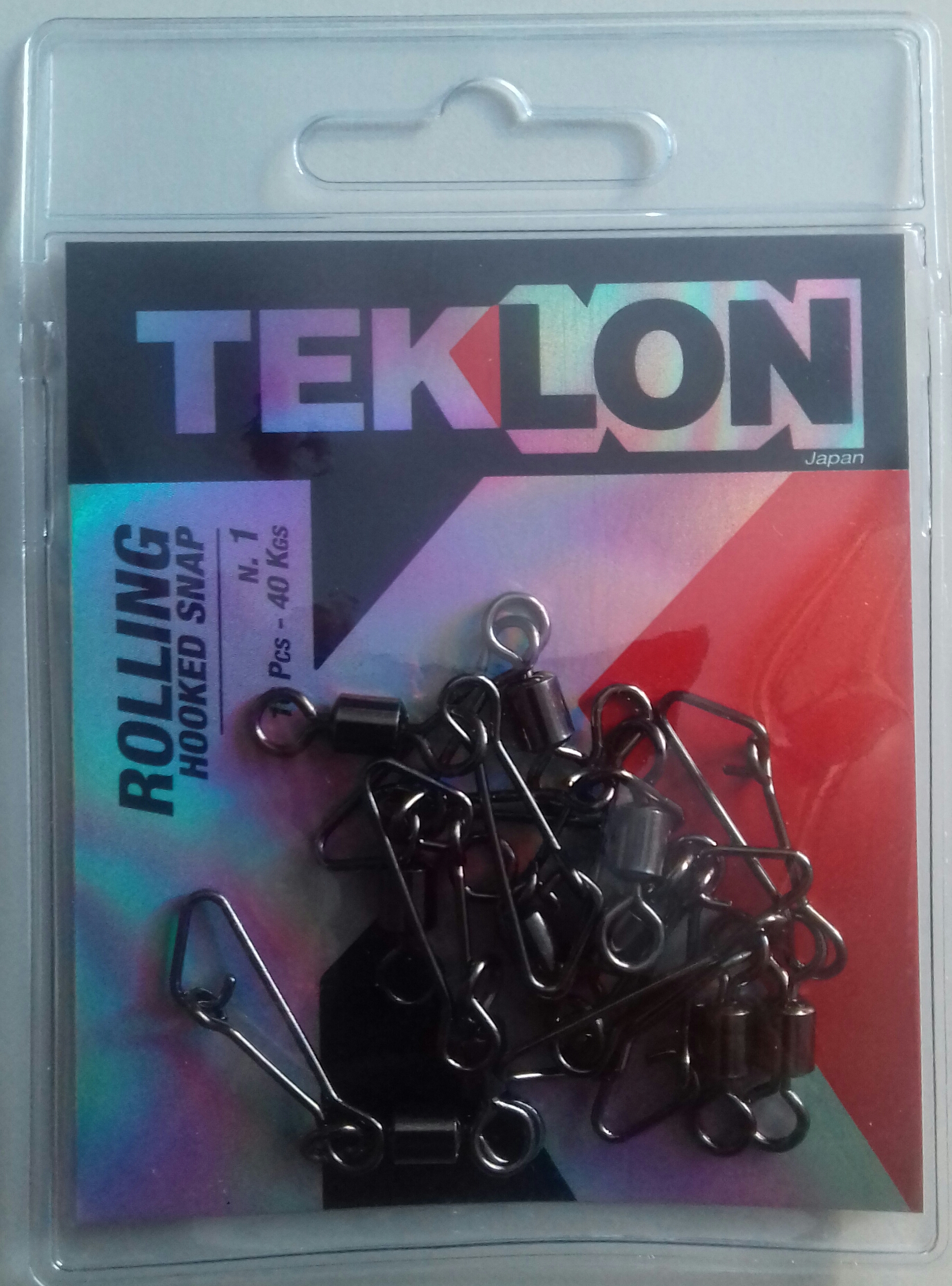 EMERILLON TEKLON ROLLING W/ HOOKED SNAP 1  (10 unidades)