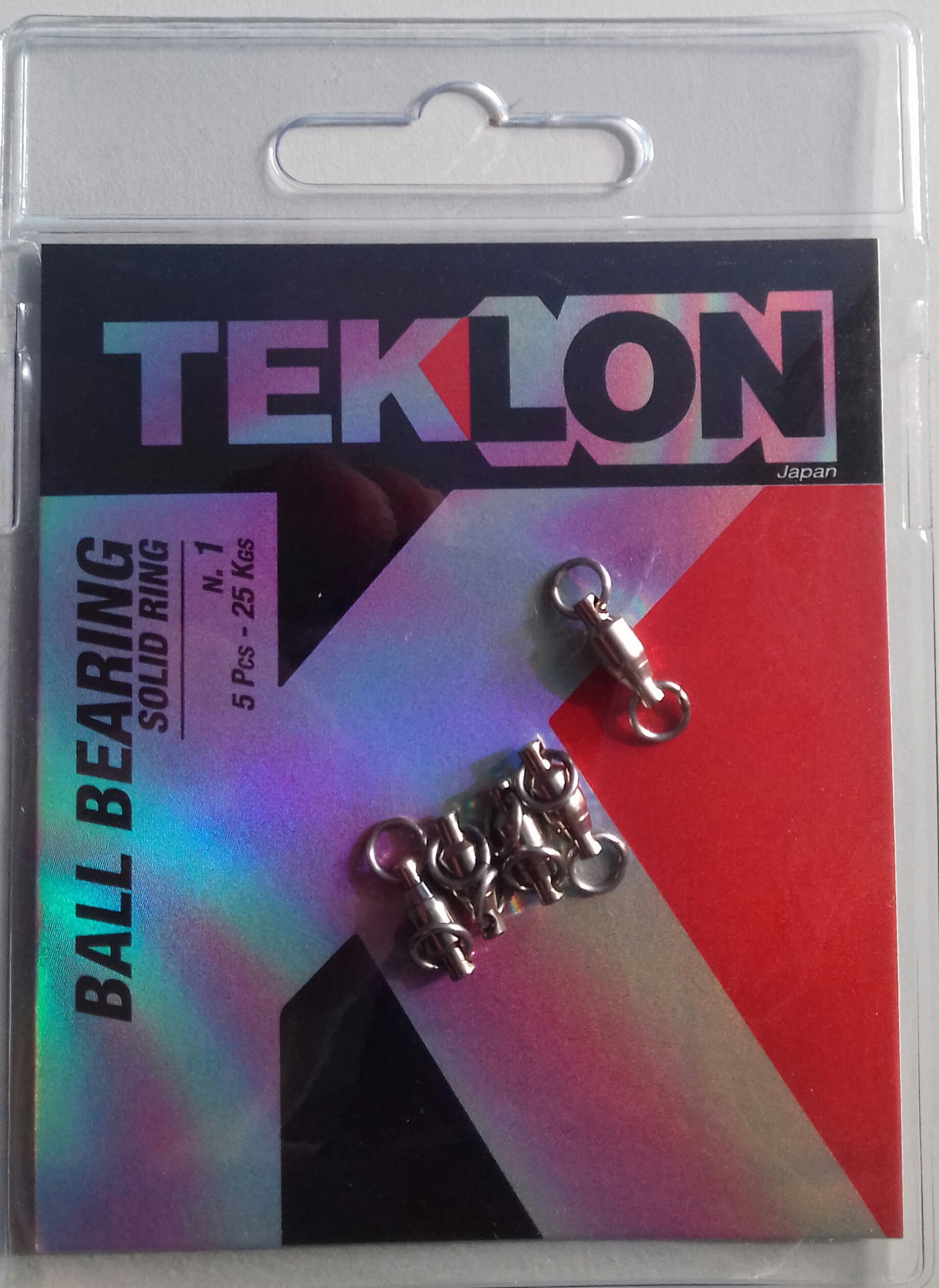 EMERILLON TEKLON BALL BEARING W/SOLID RING 1 (5 unidades)