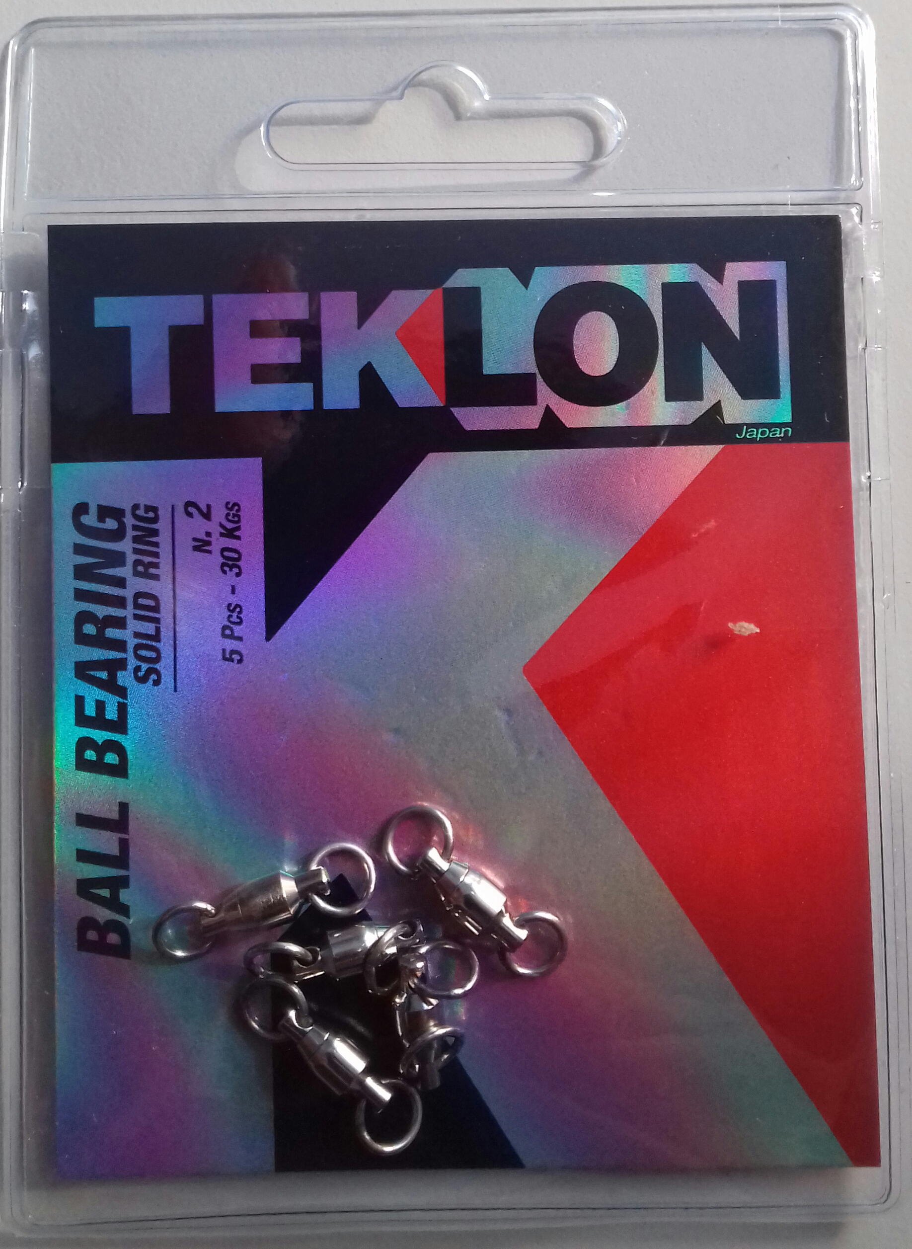 EMERILLON TEKLON BALL BEARING W/SOLID RING 2 (5 unidades)