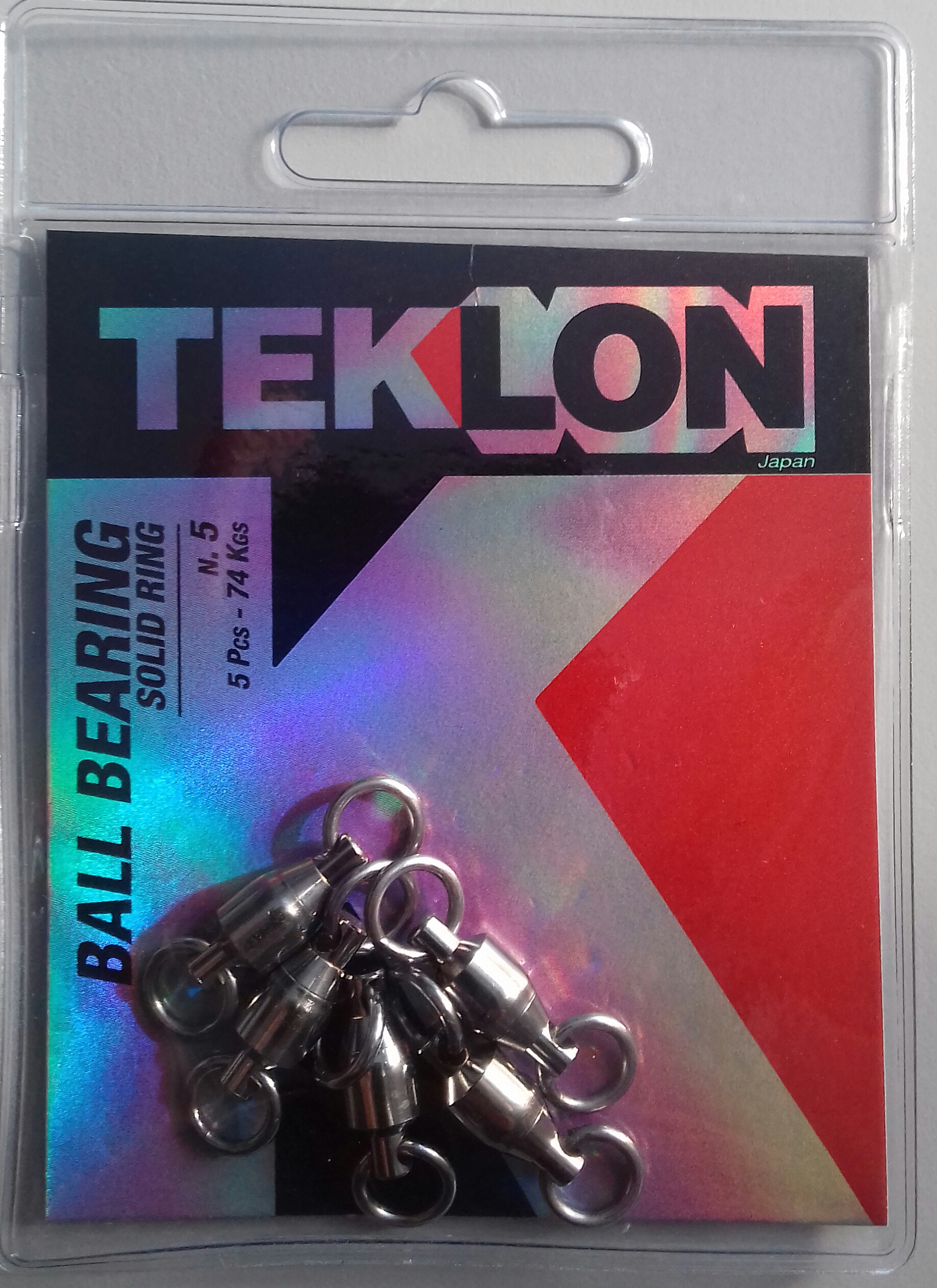 EMERILLON TEKLON BALL BEARING W/SOLID RING 5 (5 unidades)