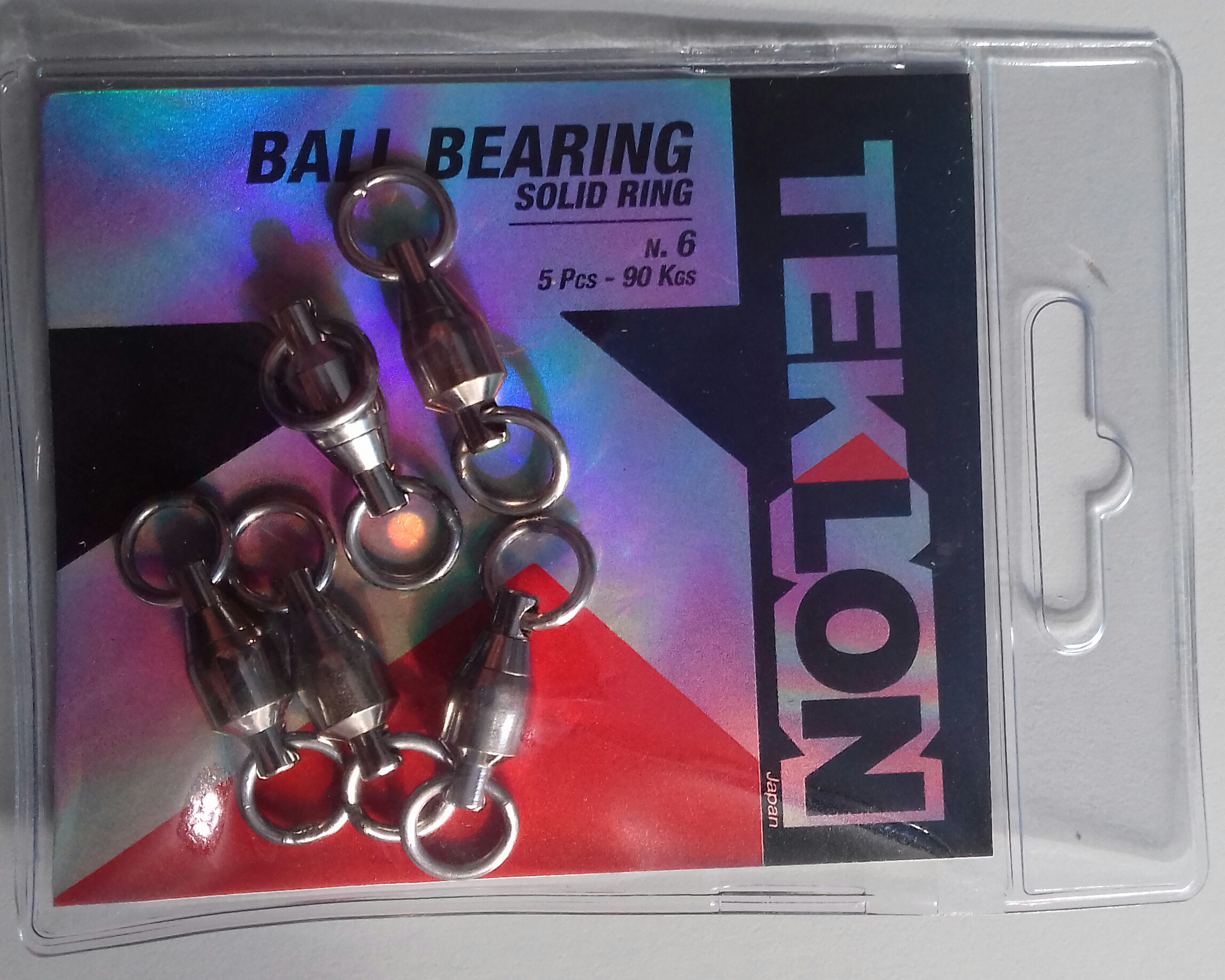 EMERILLON TEKLON BALL BEARING W/SOLID RING 6 (5 unidades)