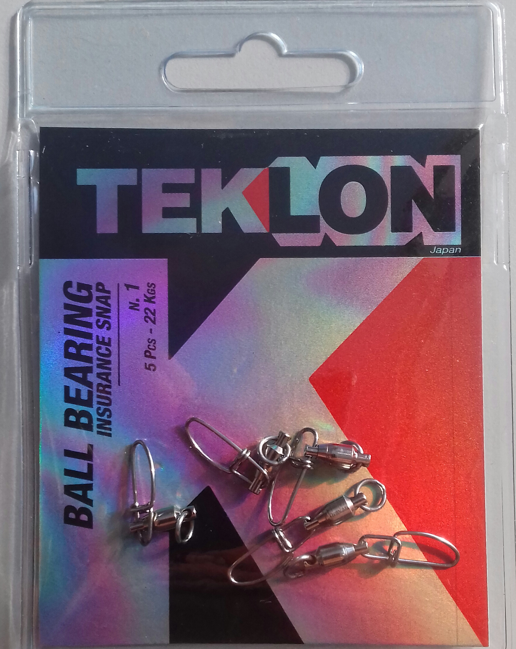 EMERILLON TEKLON BALL BEARING W/ INSURANCE SNAP 1 (5 unidades)
