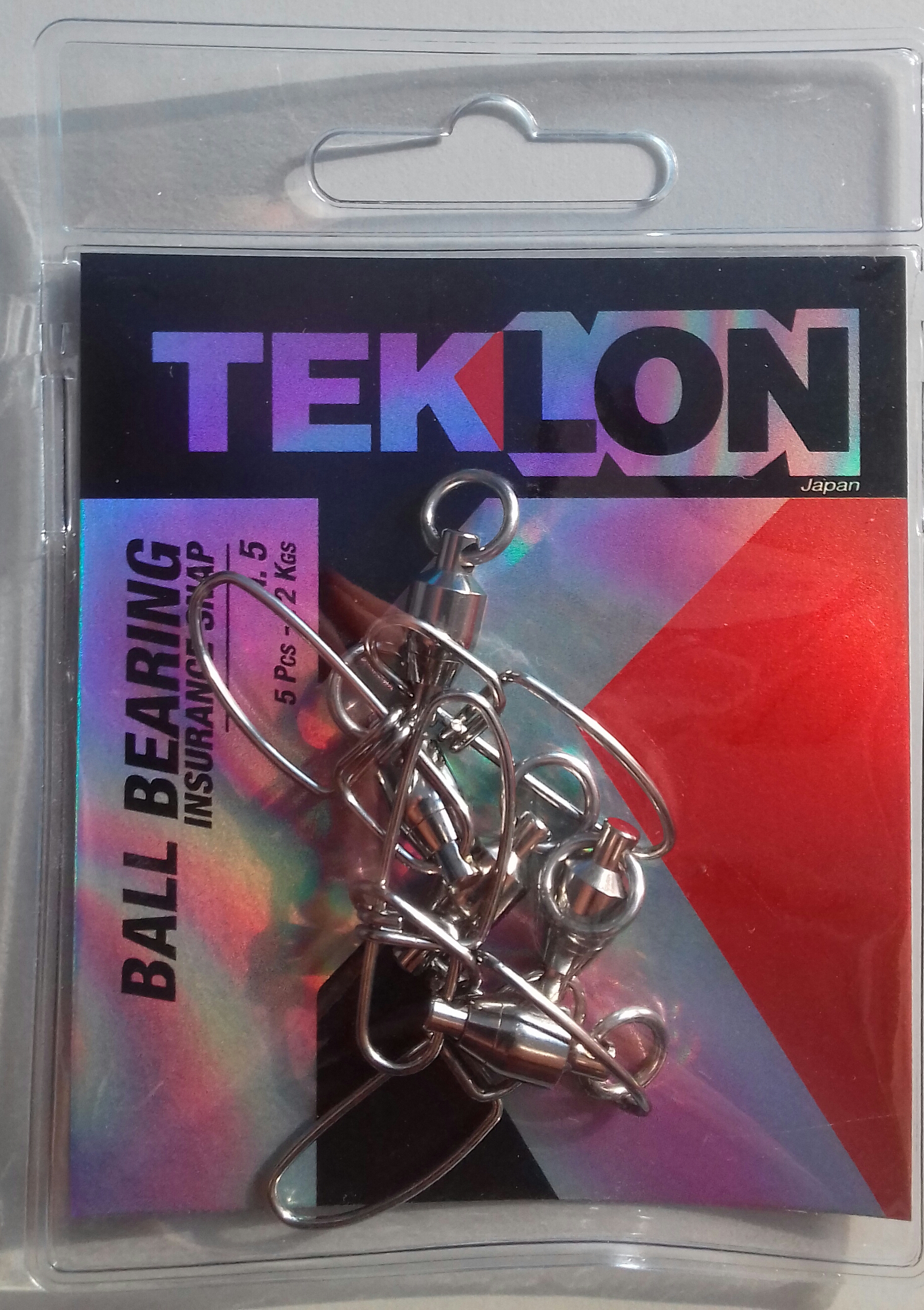 EMERILLON TEKLON BALL BEARING W/ INSURANCE SNAP 5 (5 unidades)