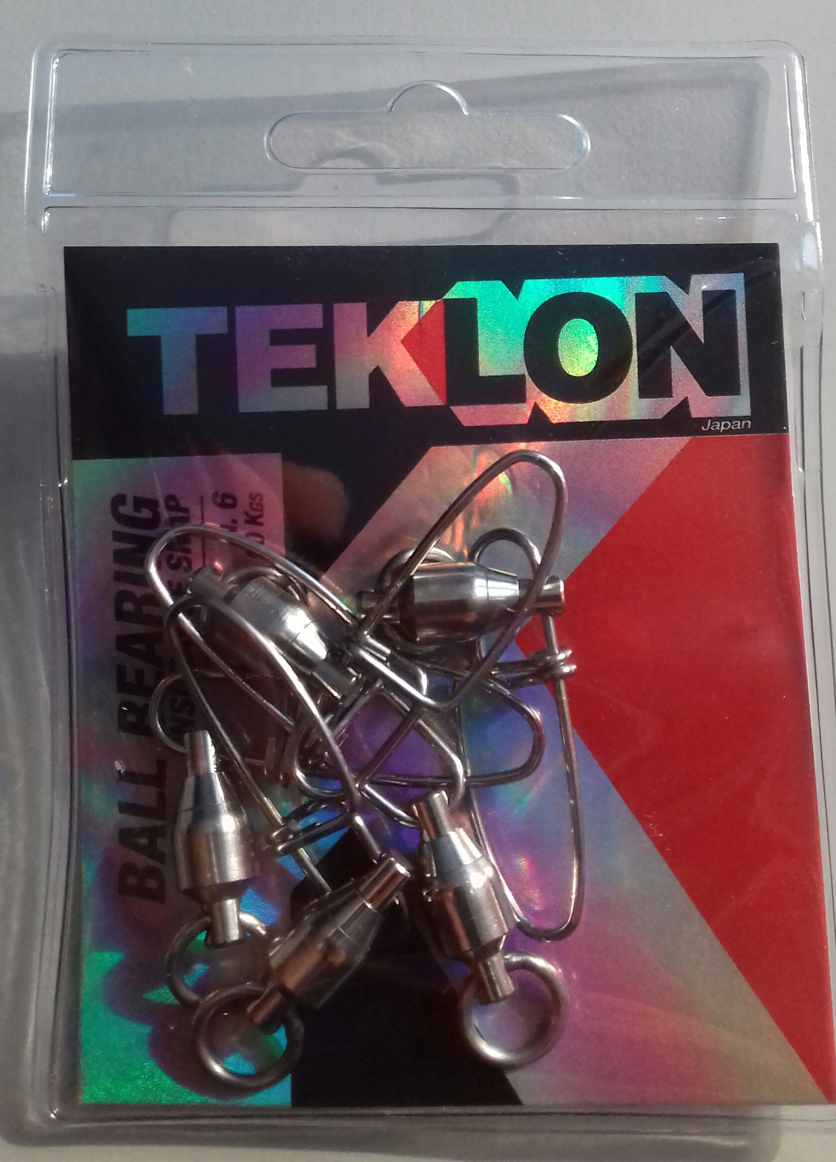 EMERILLON TEKLON BALL BEARING W/ INSURANCE SNAP 6 (5 unidades)