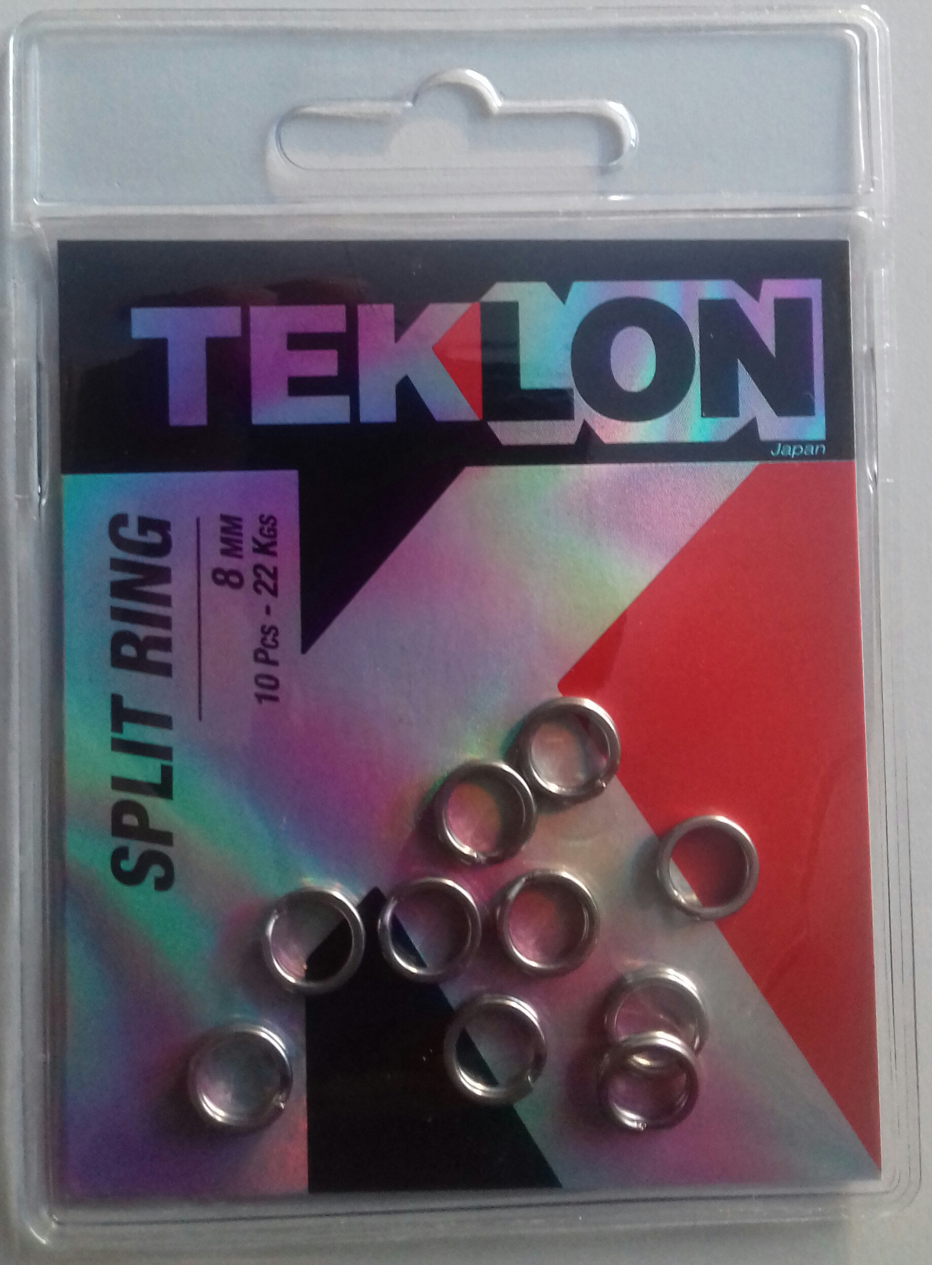 LLAVERITO TEKLON SPLIT RING 8 MM (10 unidades)