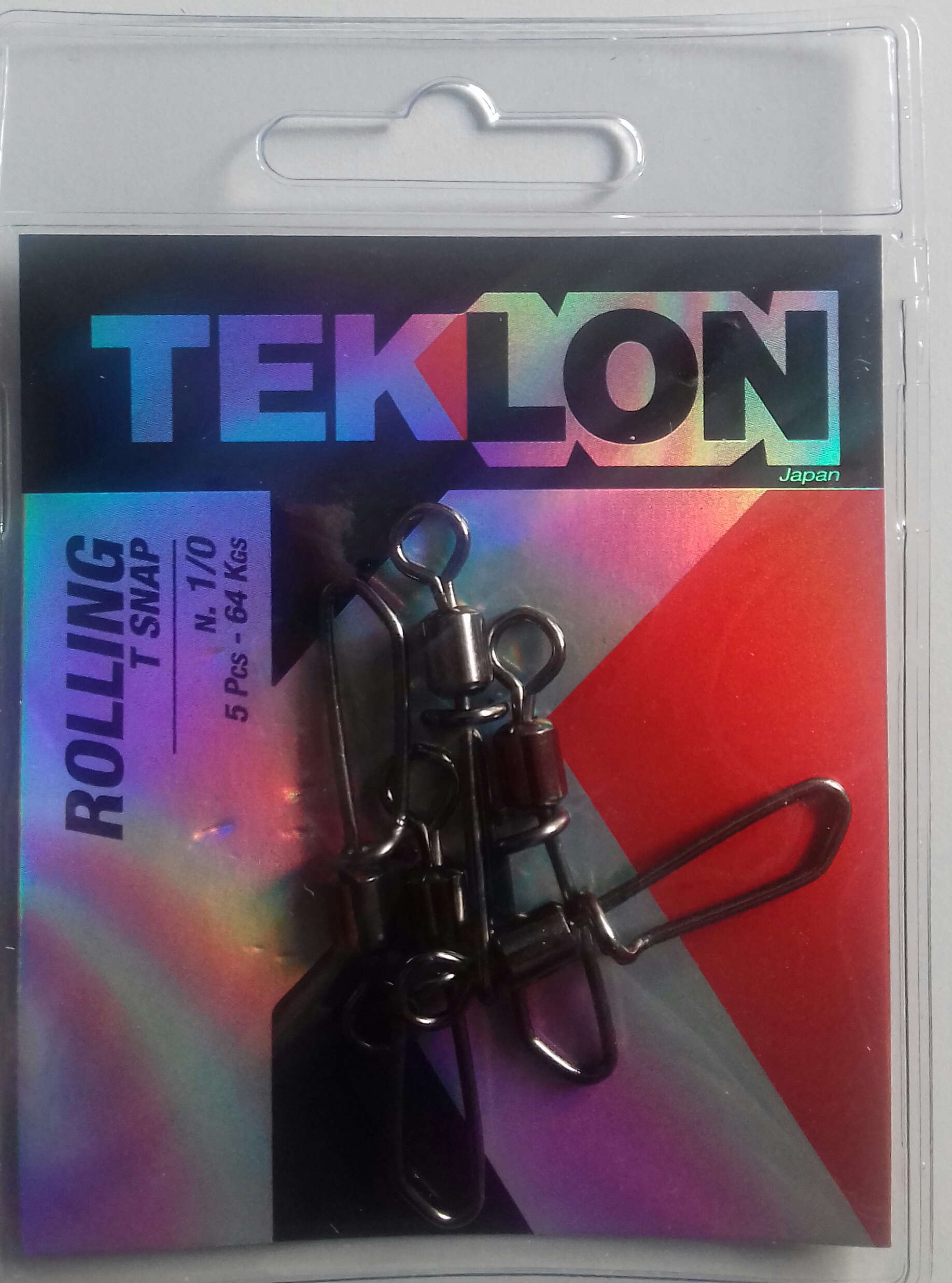 EMERILLON TEKLON ROLLING W/ T SNAP 1/0 (5 unidades)