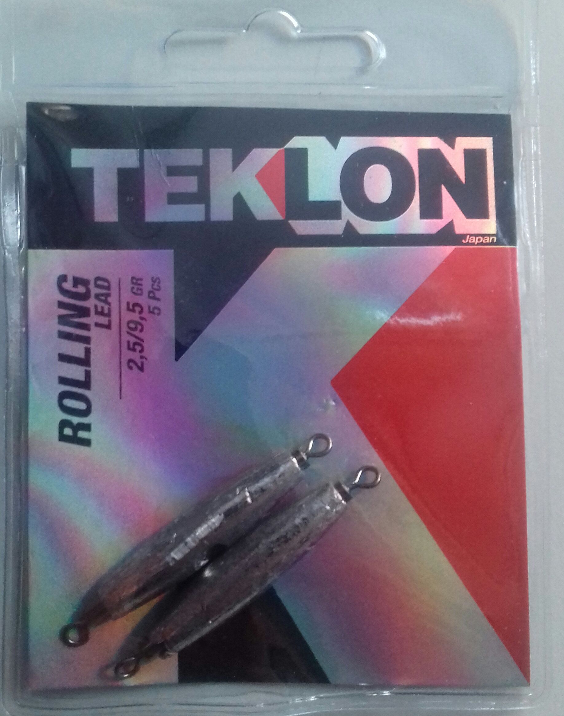 EMERILLON TEKLON ROLLING W/ LEAD 2,5/9.5 GR (5 unidades)