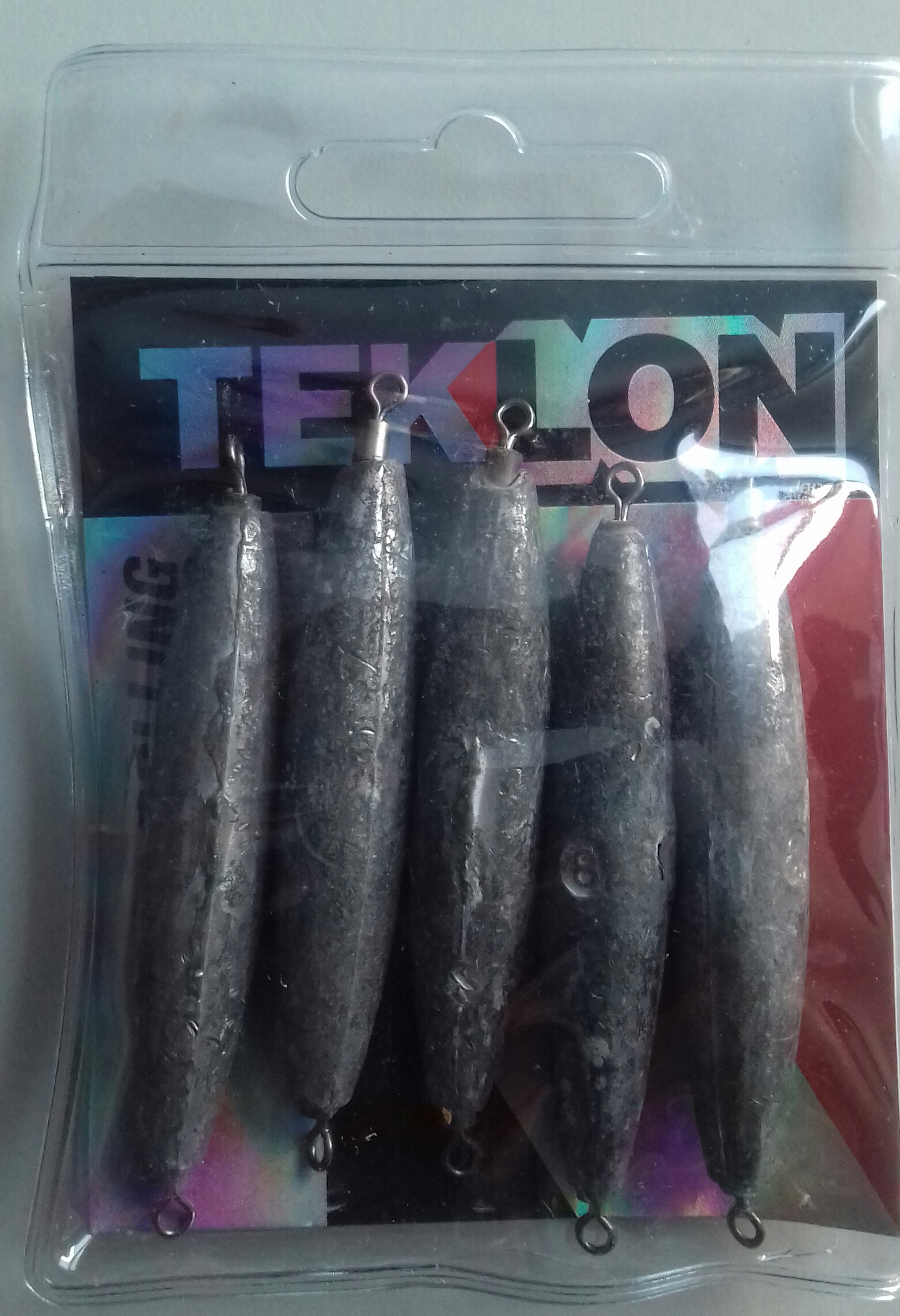 EMERILLON TEKLON ROLLING W/ LEAD 8/30 GR (5 unidades)