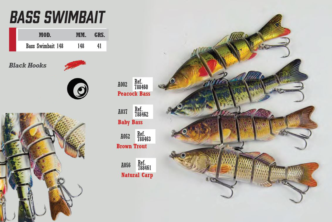 JINZA SUPERNATURAL BASS SWIMBAIT 148 A052