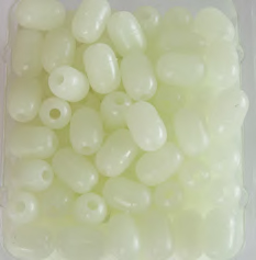 BEADS OVAL FOSFO WHITE 506 TALLA S (100u)