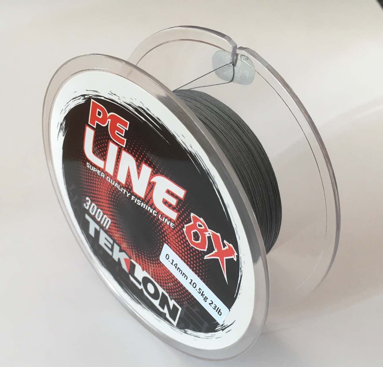 TEKLON PE 8X LIGHT GREY 300 mts 0,14 mm 10.50kg 23lb