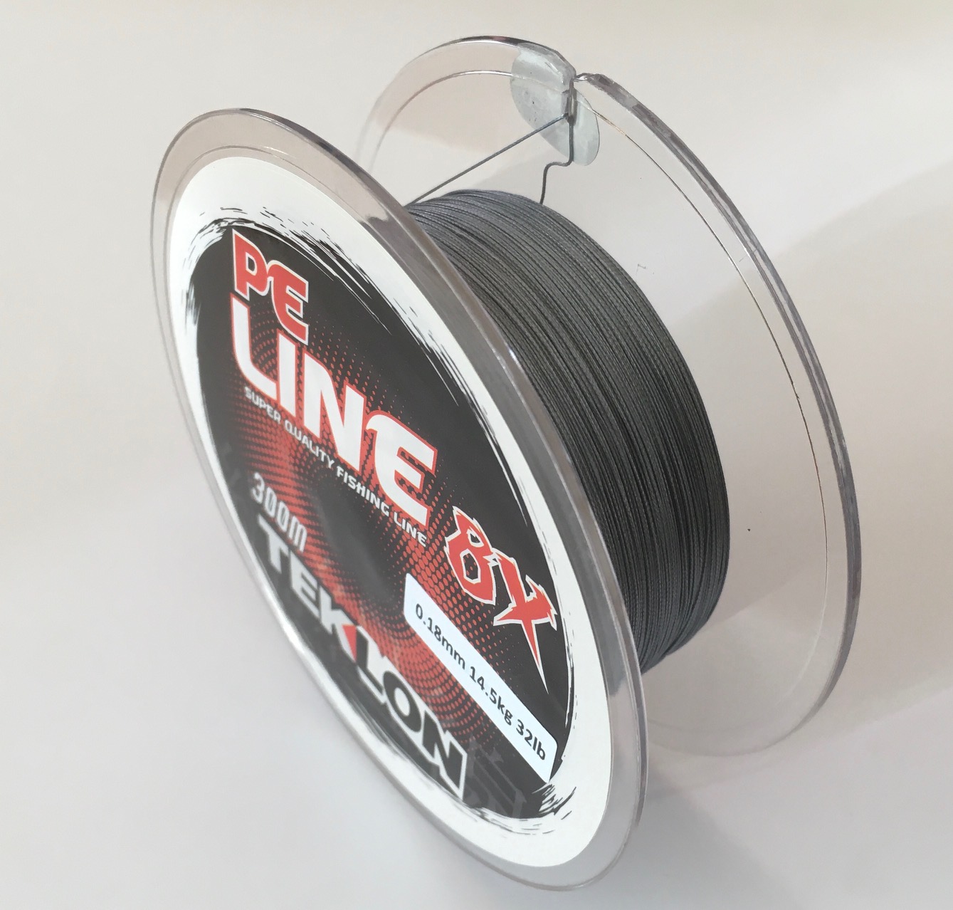 TEKLON PE 8X LIGHT GREY 300 mts 0,18 mm 14.50kg 32lb