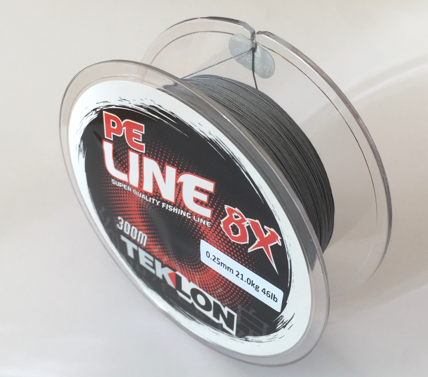 TEKLON PE 8X LIGHT GREY 300 mts 0,25 mm 21kg 46lb