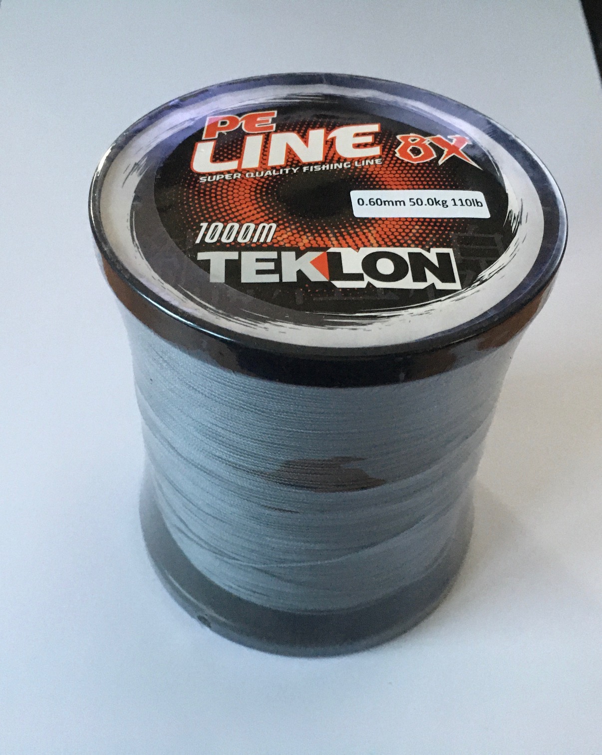 TEKLON PE 8X LIGHT GREY 1000 mts 0,60 mm 50kg 110lb