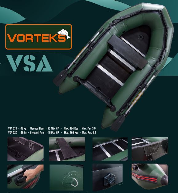 BARCA NEUMATICA GRAUVELL VORTEKS VSA 320 VERDE