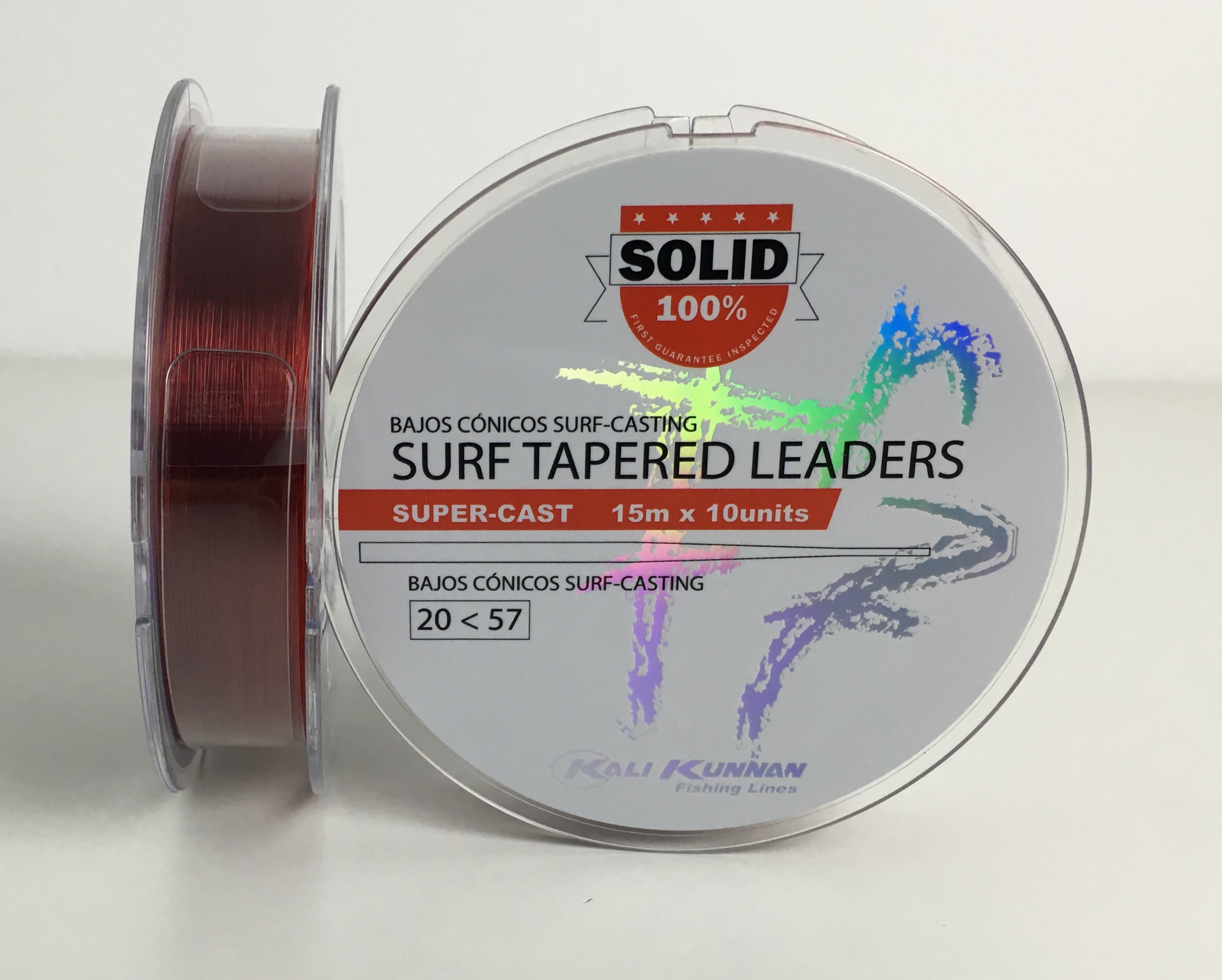 COLA SURF CASTING KALI KUNNAN 20-57 SOLID ROJO (10 unidades)