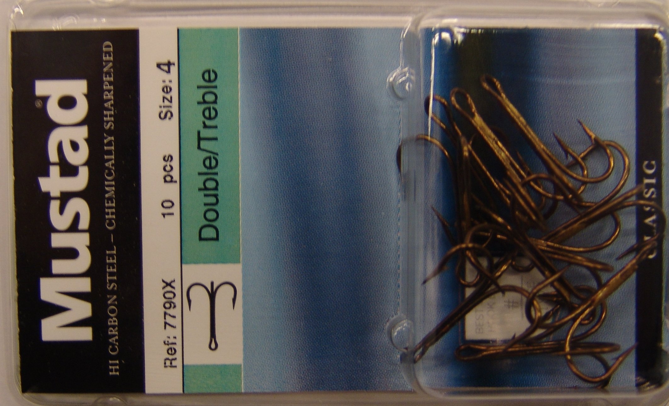 ANZUELO TRIPLE MUSTAD 7790X Nº4 (10 unidades)