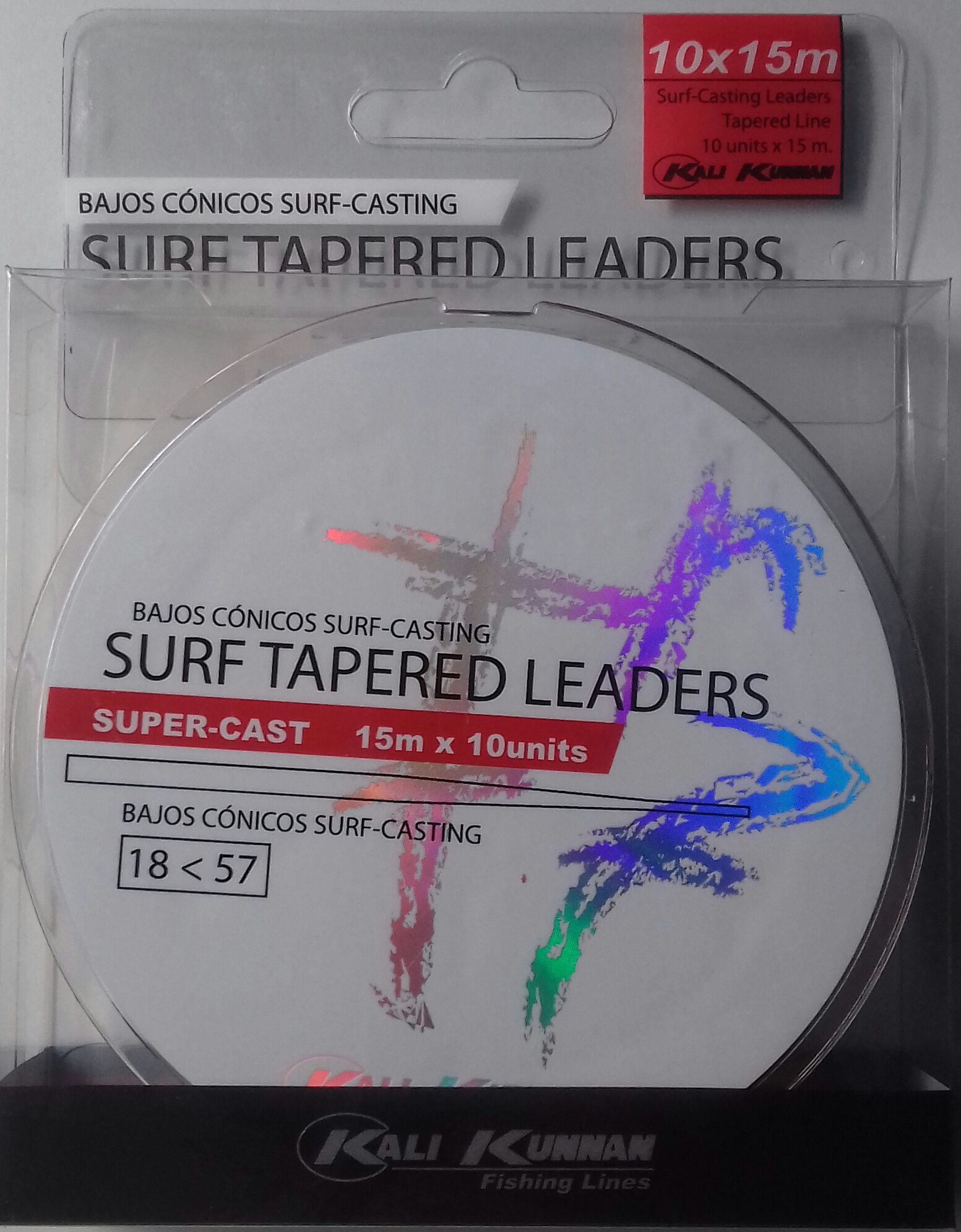 COLA SURF CASTING KALI KUNNAN Ø18-57 ROJO (10un)