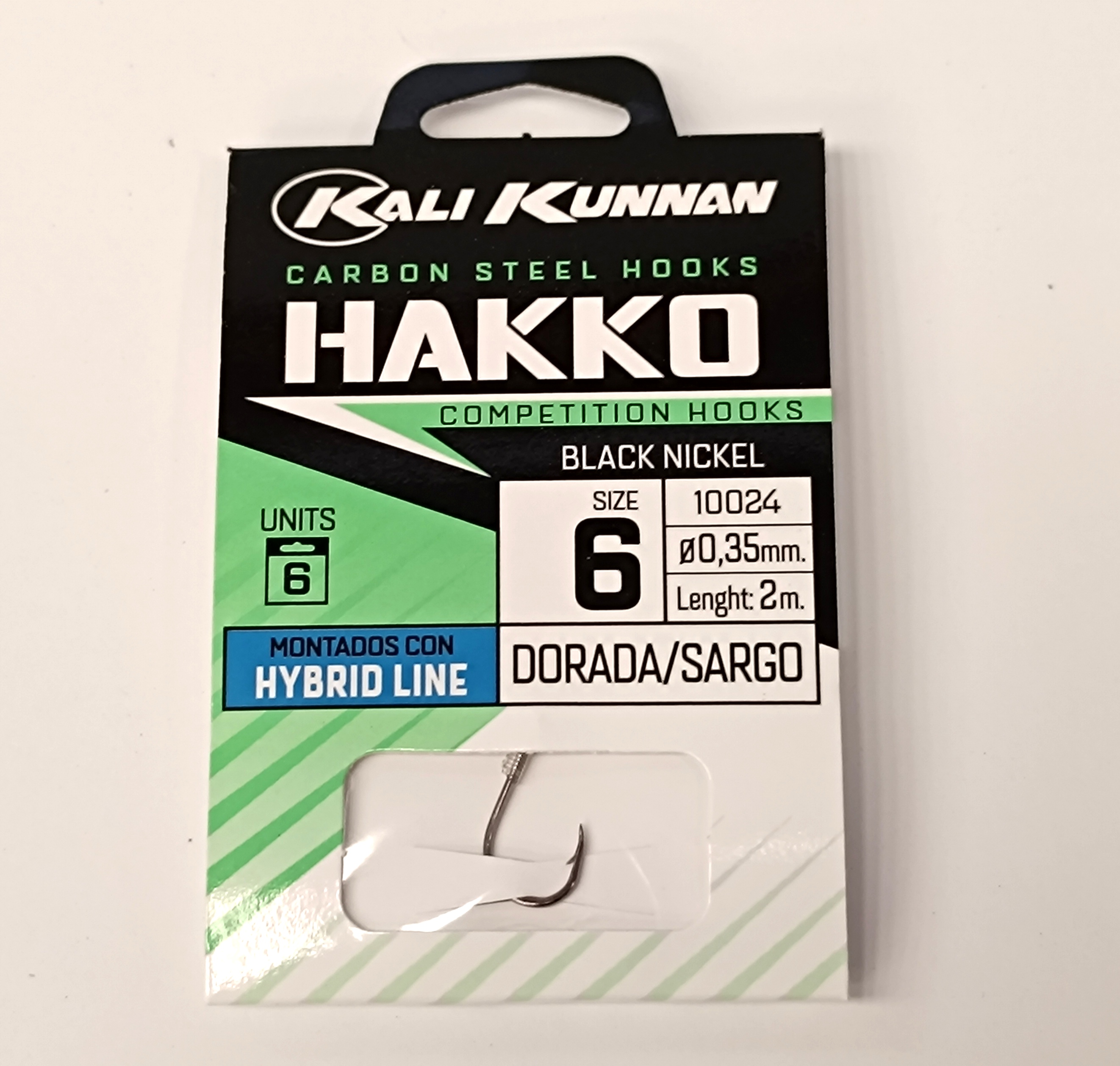 ANZUELO MONTADO KALI KUNNAN HAKKO 10024BN 6 DORADA/SARGO (6 unidades)