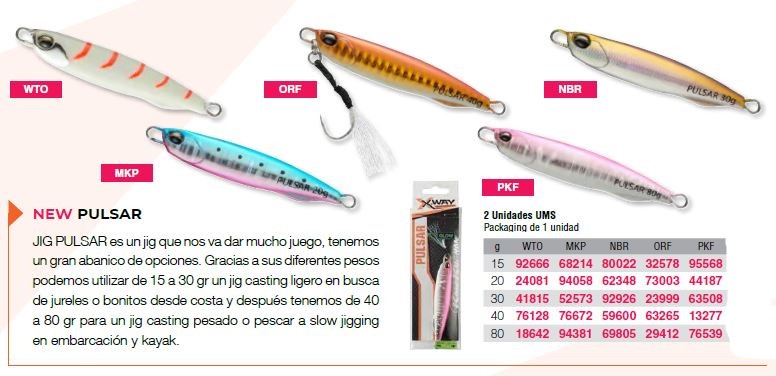 X-WAY JIG PULSAR 30g PKF