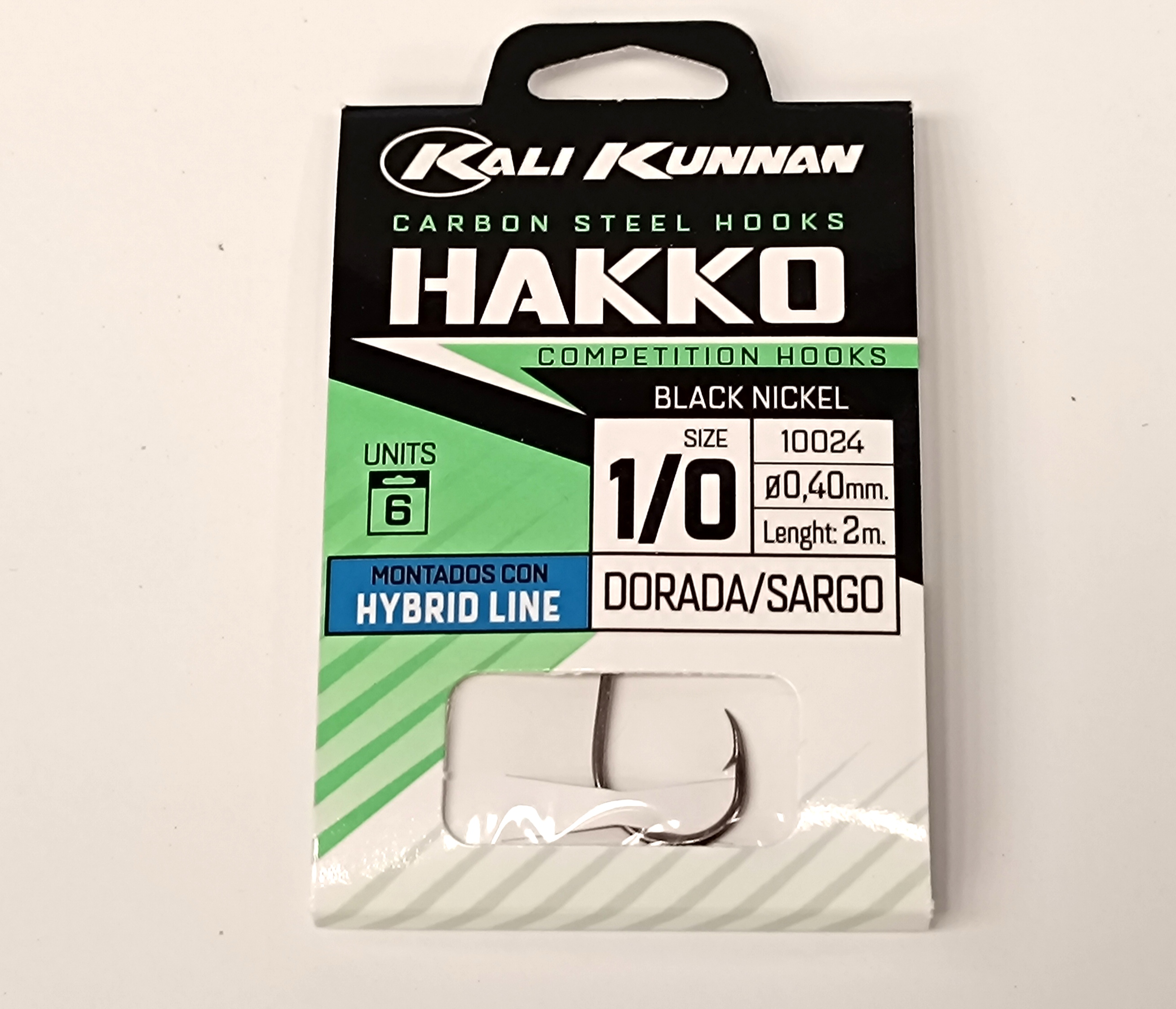 ANZUELO MONTADO KALI KUNNAN HAKKO 10024BN 1/0 DORADA/SARGO (6 unidades)