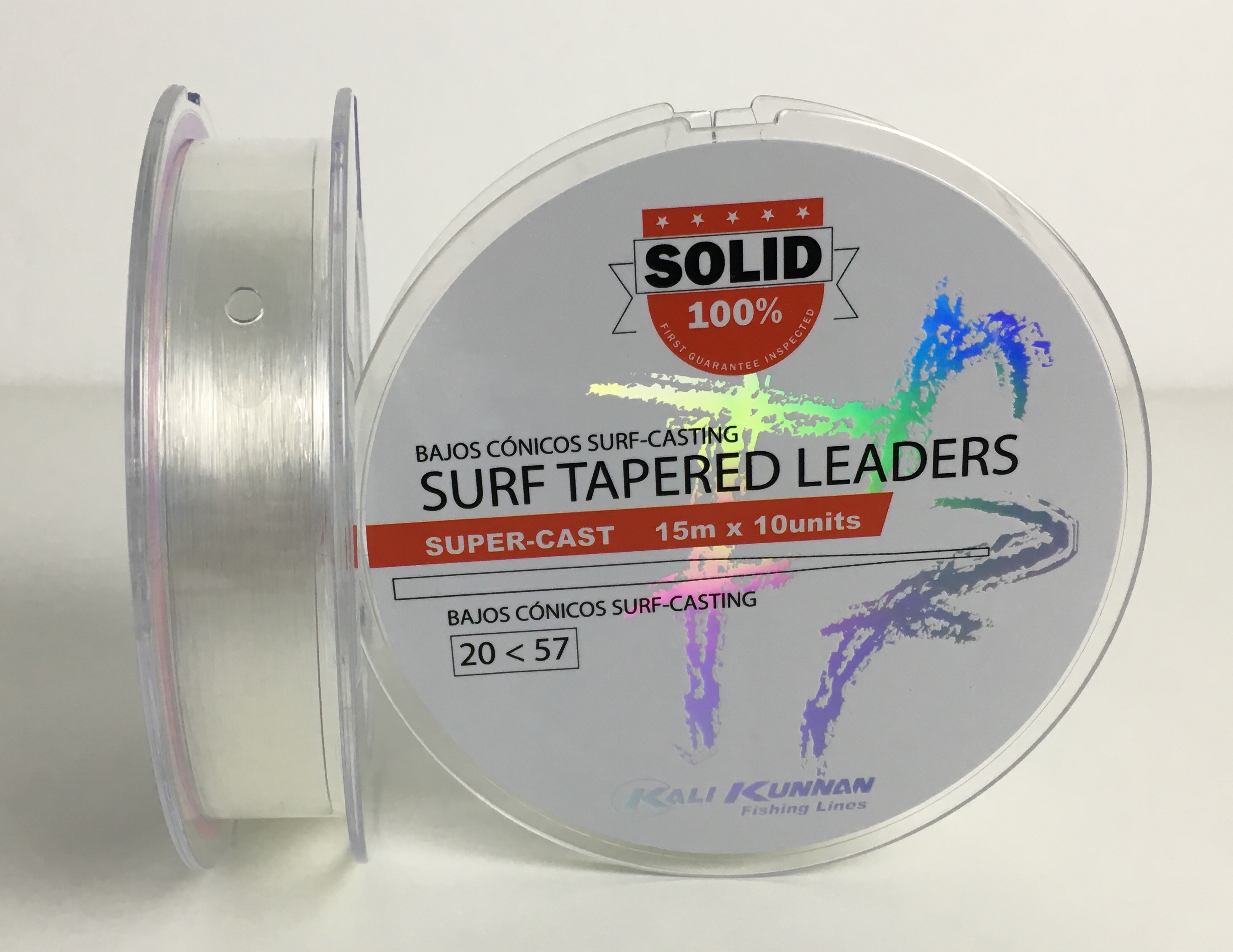COLA SURF CASTING KALI KUNNAN 20-57 SOLID TRANSPARENTE (10 unidades)