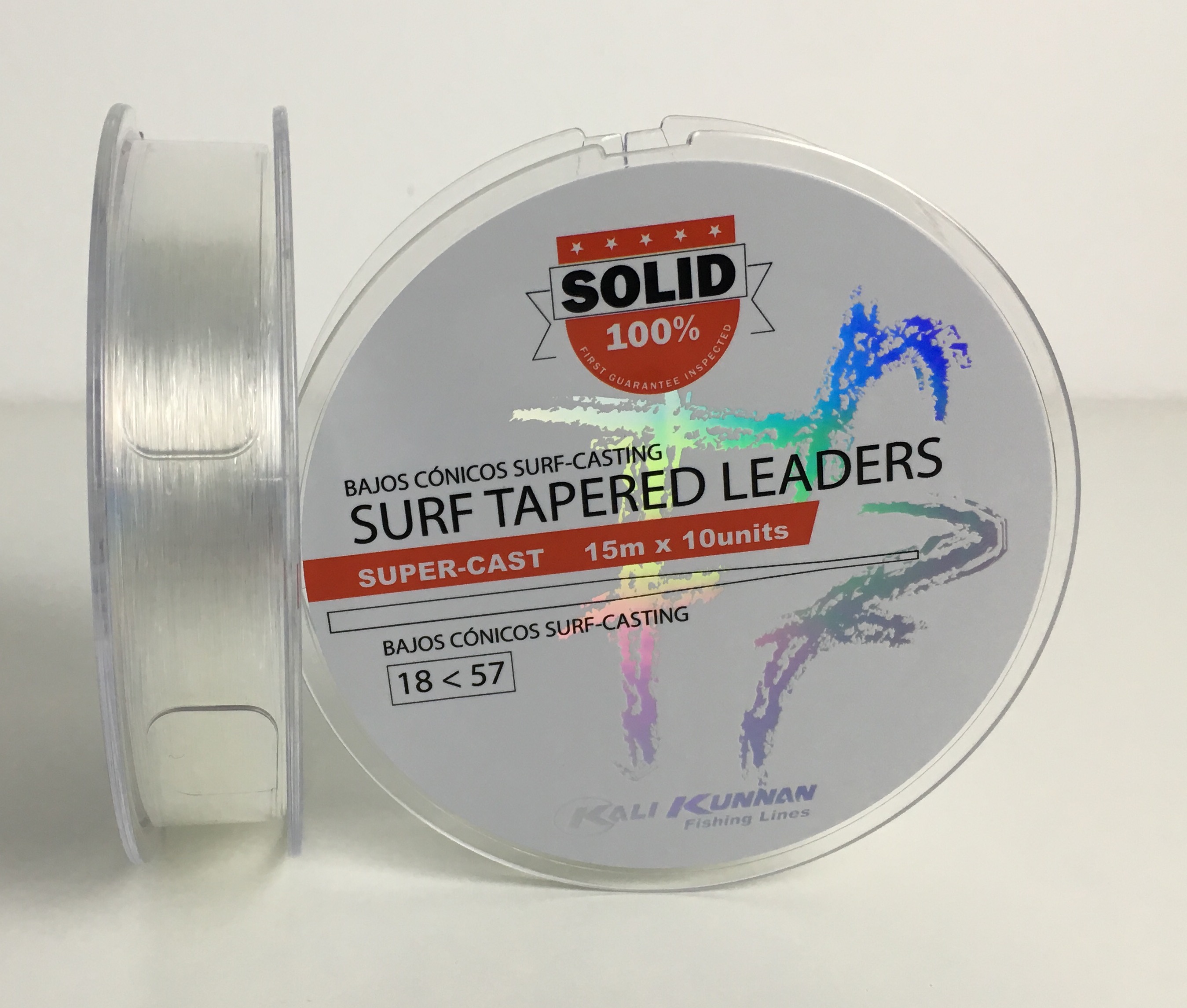 COLA SURF CASTING KALI KUNNAN 18-57 SOLID TRANSPARENTE (10 unidades)