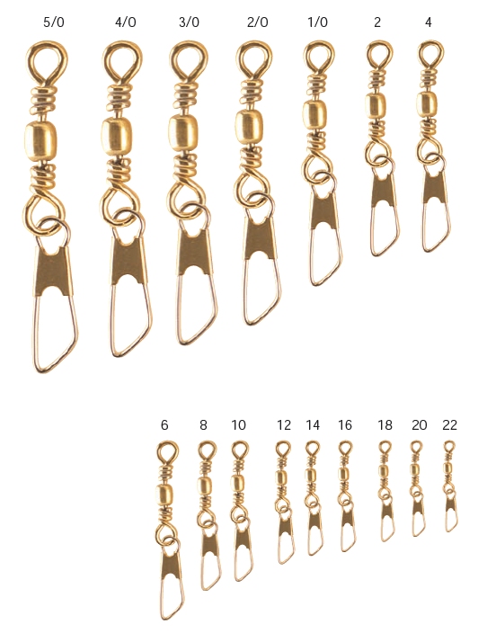 TORNIQUETES KALI 1503 1/0 DORADOS (12 unidades)