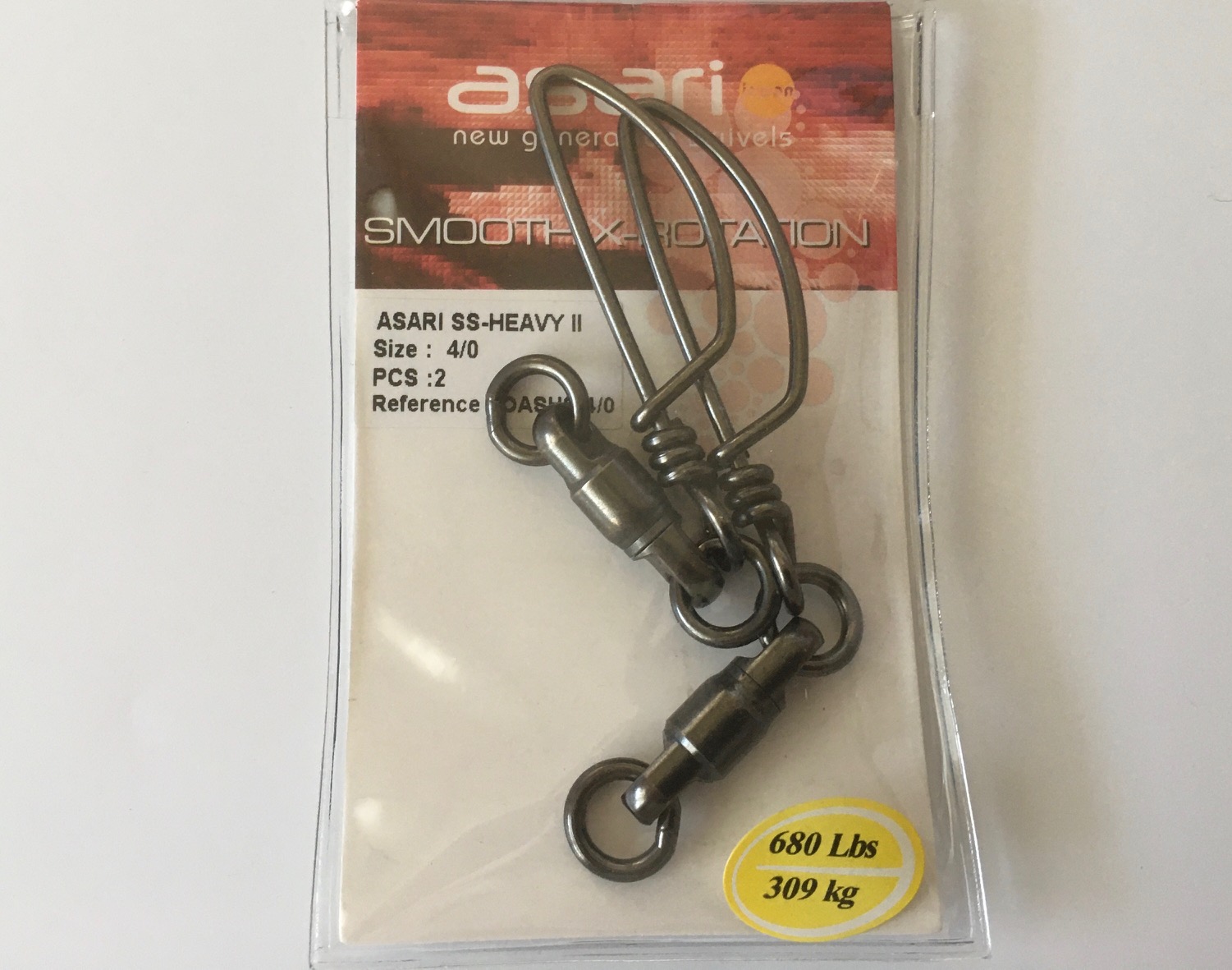 EMERILLON ASARI  SS-HEAVY II N.4/0 (2 unidades) 680LB