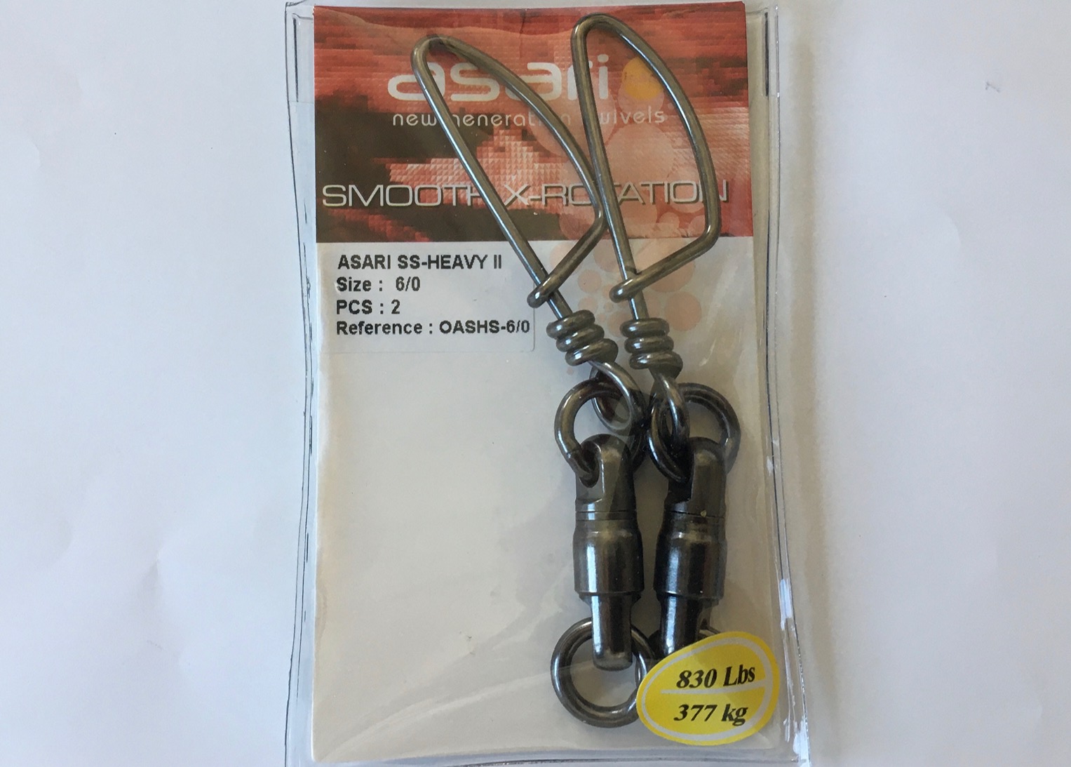 EMERILLON ASARI  SS-HEAVY II N.6/0 (2 unidades) 830LB
