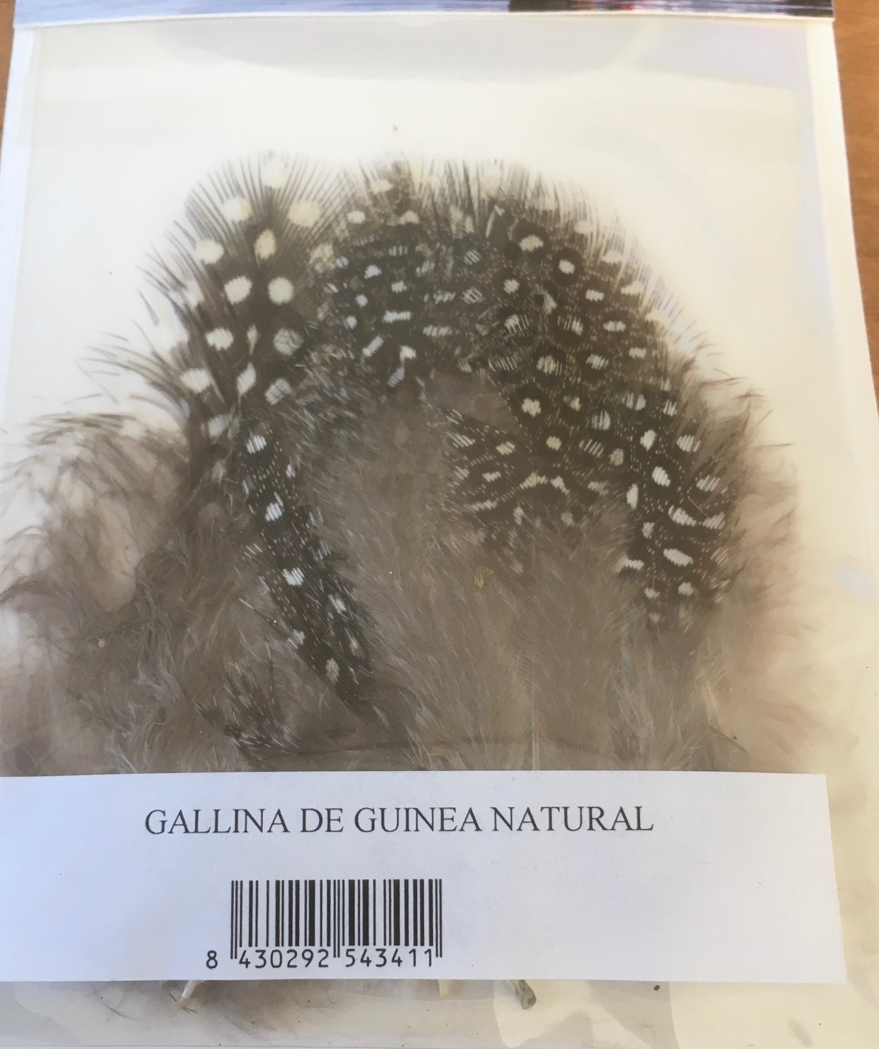 PLUMAS GALLINA DE GUINEA NATURAL