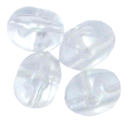 PERLA OVAL PERFORADA XL (20 unidades) - DOBLE TALADRO