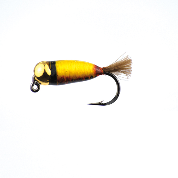 BF JIG HEAD NIMPH BROWN 10