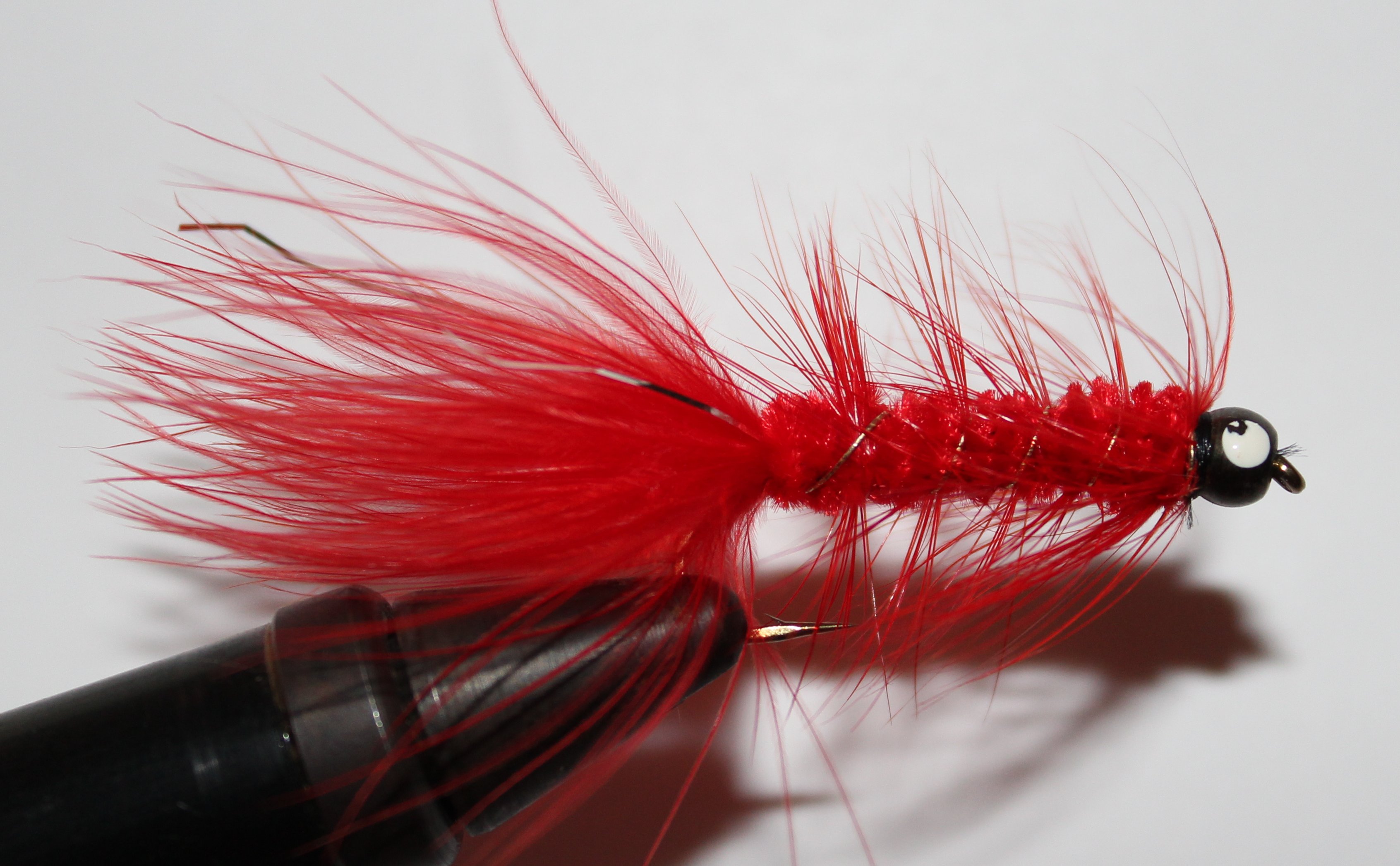 STREAMER WOLLY BUGGER CABEZA METALICA ROJO Nº6