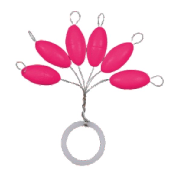 TURKANA FLOATER OVAL PINK Nº3 (5X9.5mm)  6 unidades