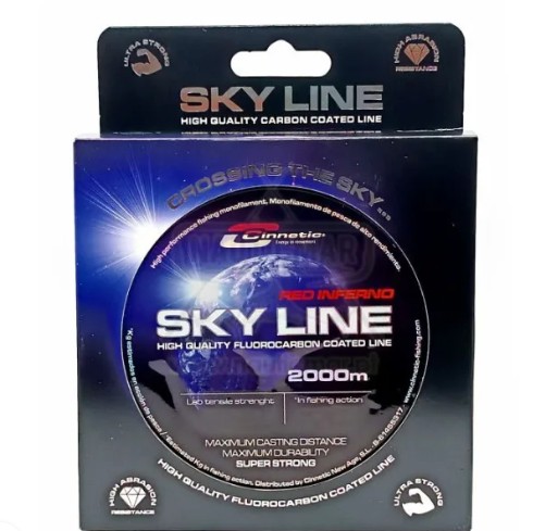 CINNETIC SKY LINE 0.14 MM 2000 M RED INFERNO