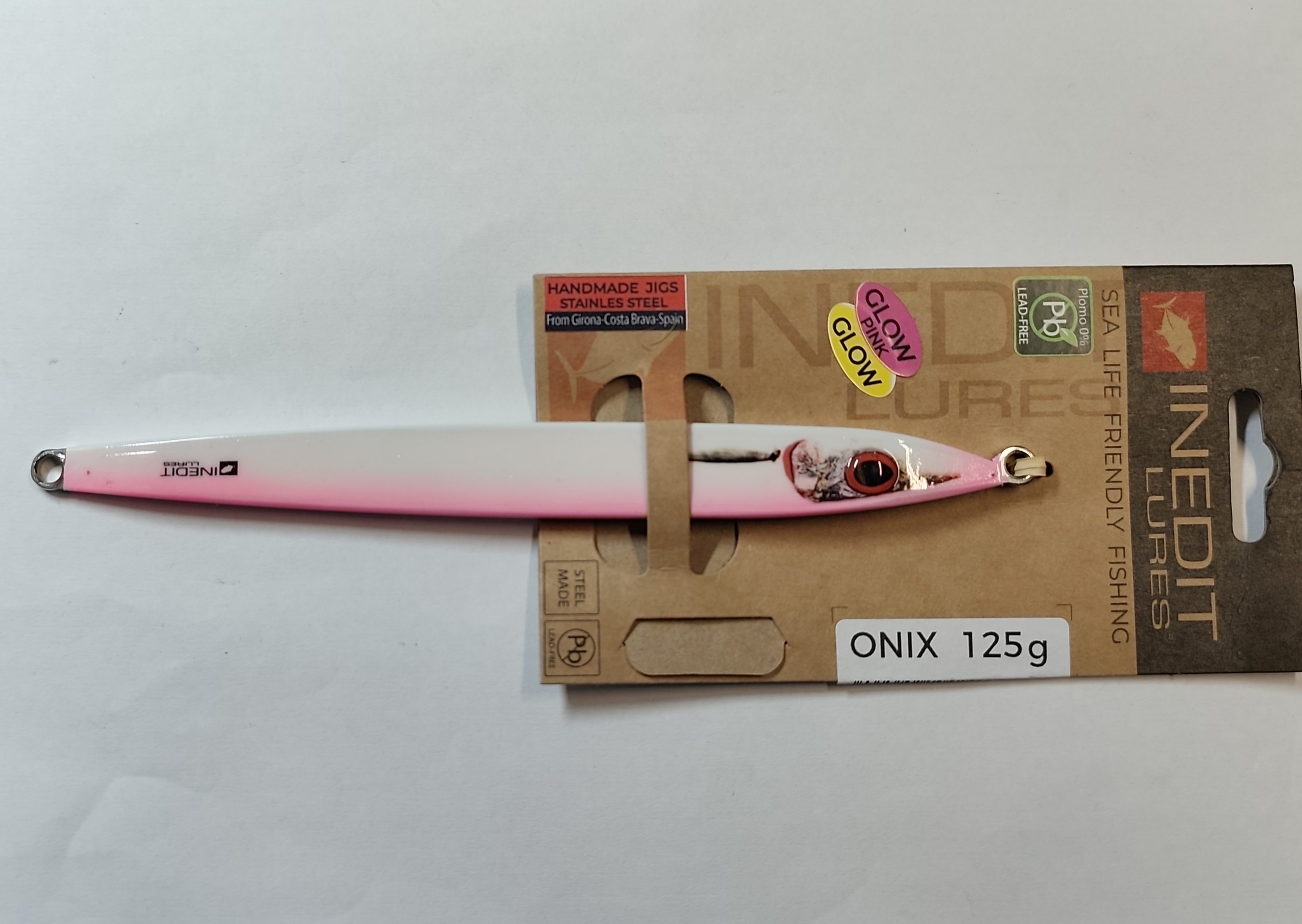 INEDIT LURES - JIG ONIX 125gr GLOW PINK