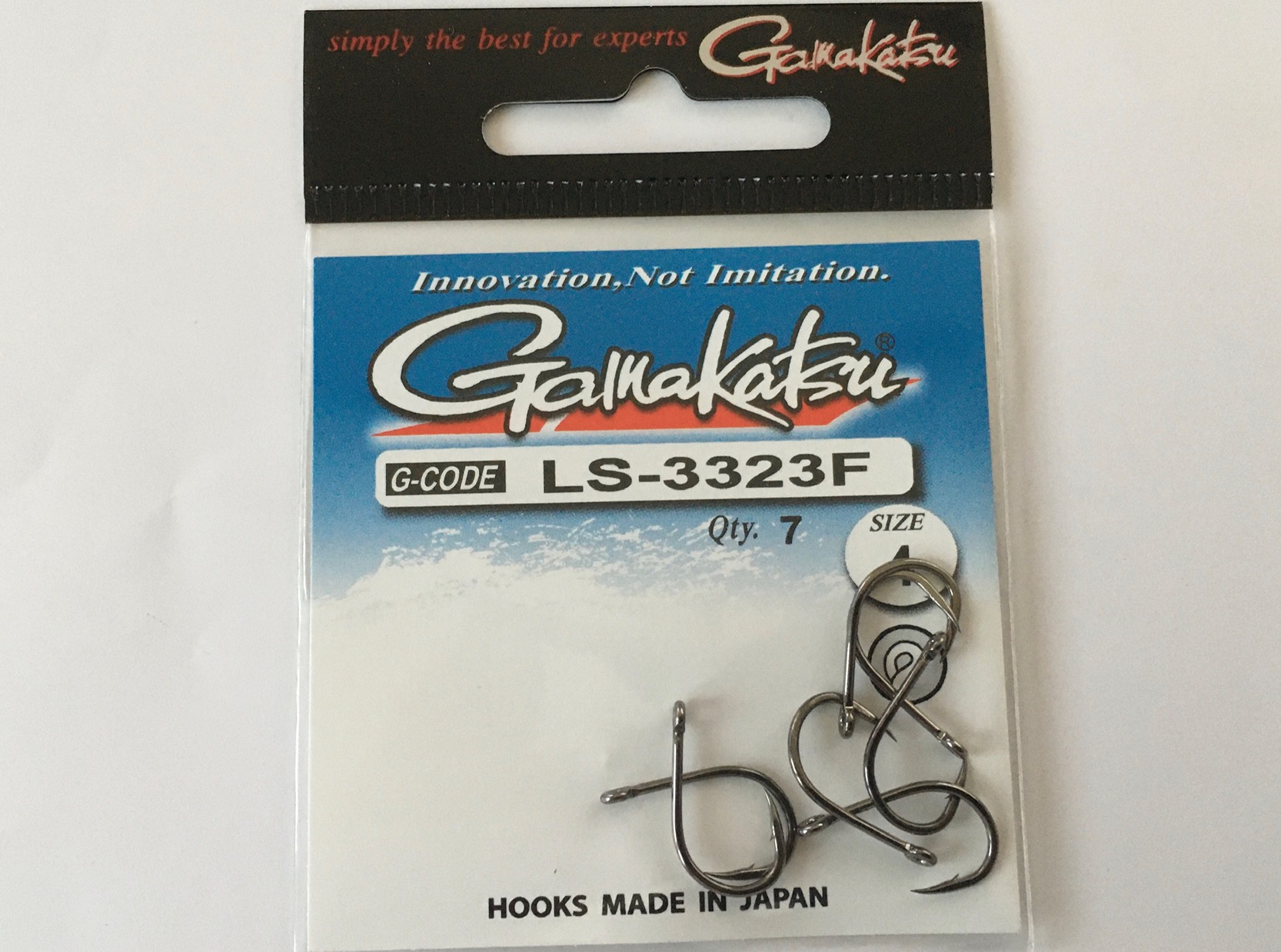 ANZUELO GAMAKATSU LS-3323F HOOKS BLACK Nº4 (7 unidades)