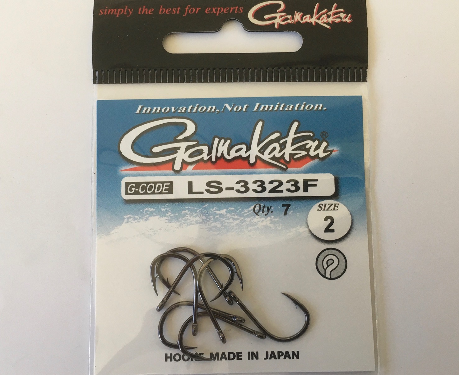 ANZUELO GAMAKATSU LS-3323F HOOKS BLACK Nº2 (7 unidades)