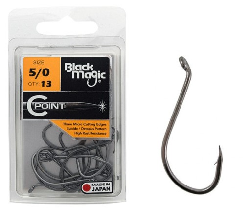 ANZUELO BLACK MAGIC 5/0 C.POINT (13 unidades)