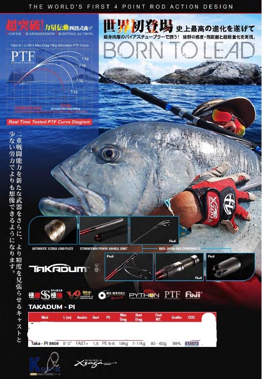 CAÑA XZOGA TAKADIUM-PI 8608 TUA (TUNA)
