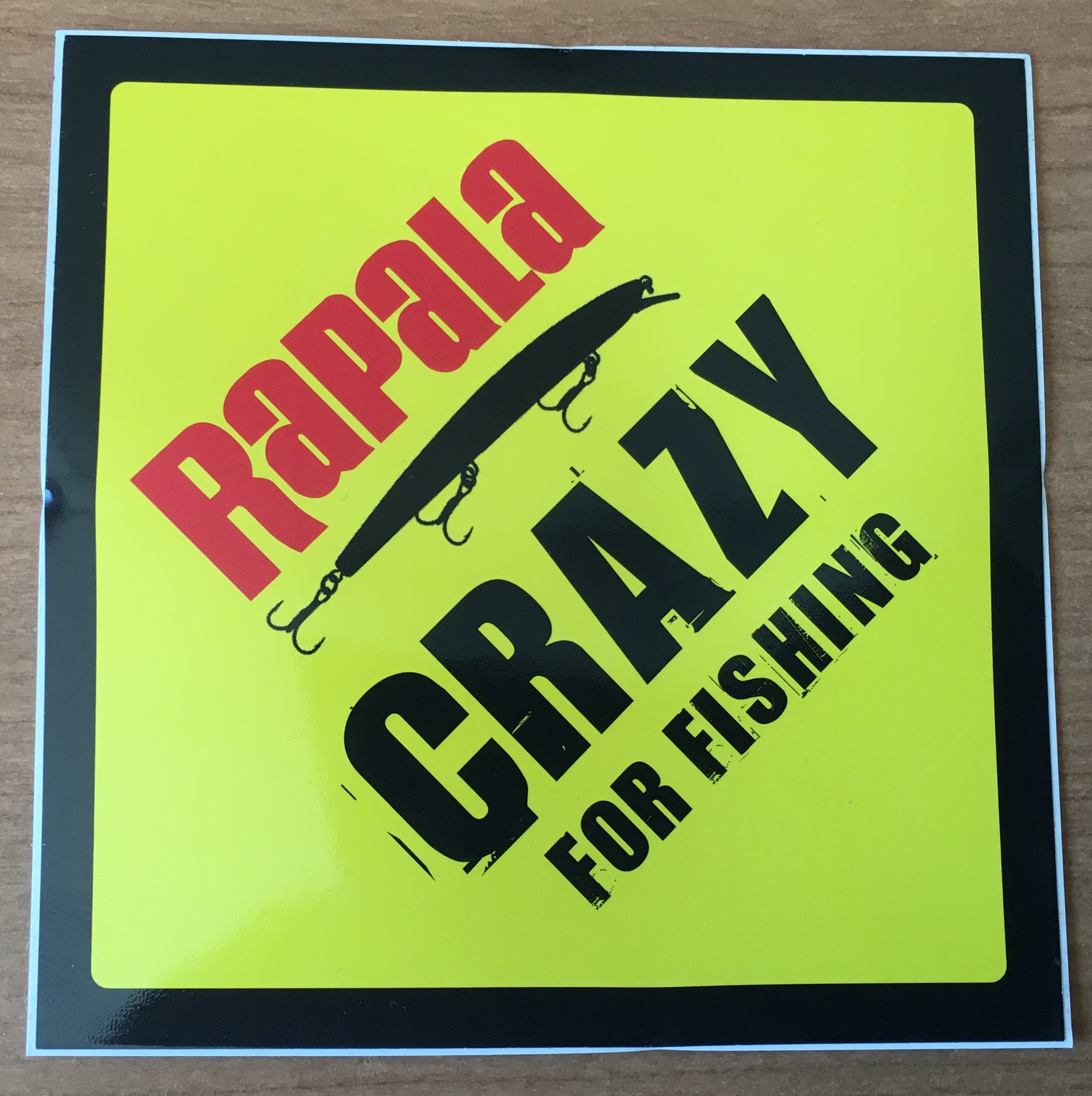 ADHESIVO RAPALA CRAZY FOR FISHING