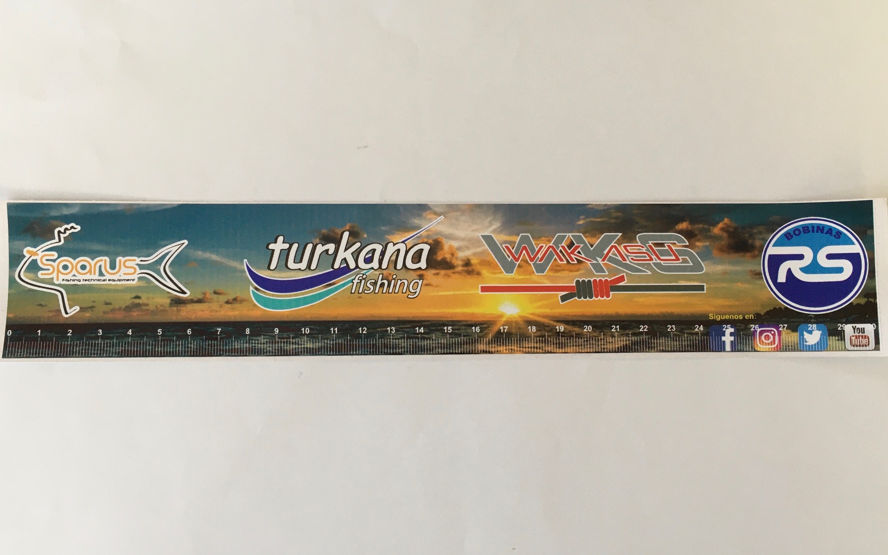 ADHESIVO TURKANA FISHING REGLA 30 cm
